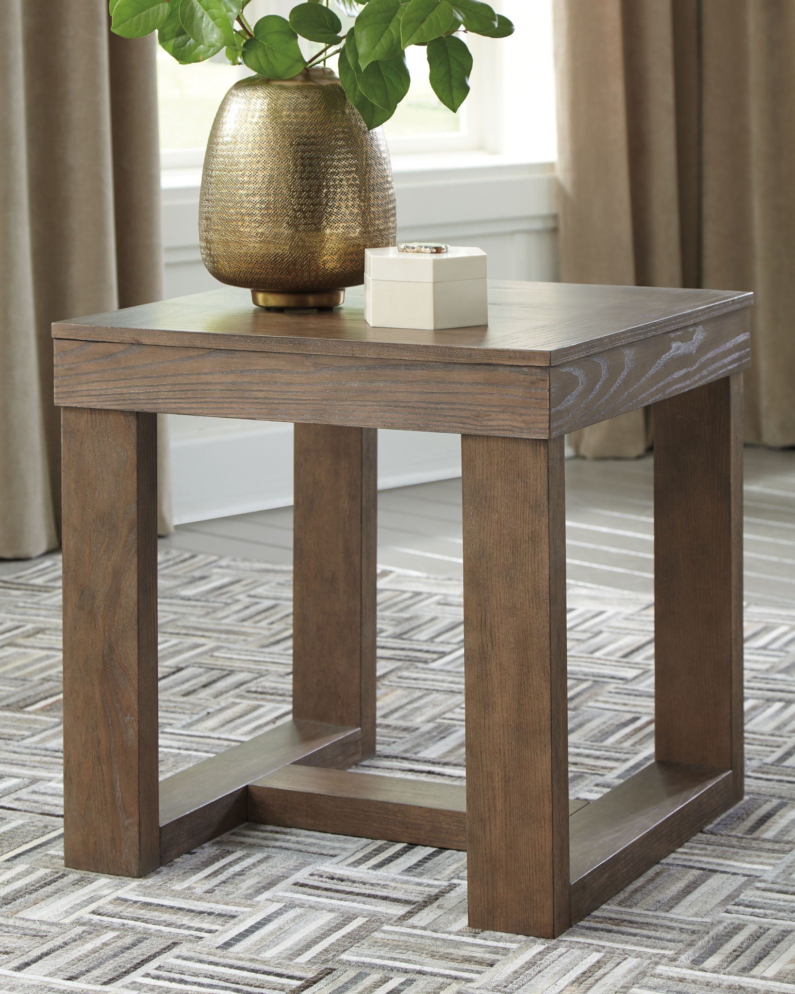 Cariton - Square End Table - Gray - Urban Living Furniture (Los Angeles, CA)