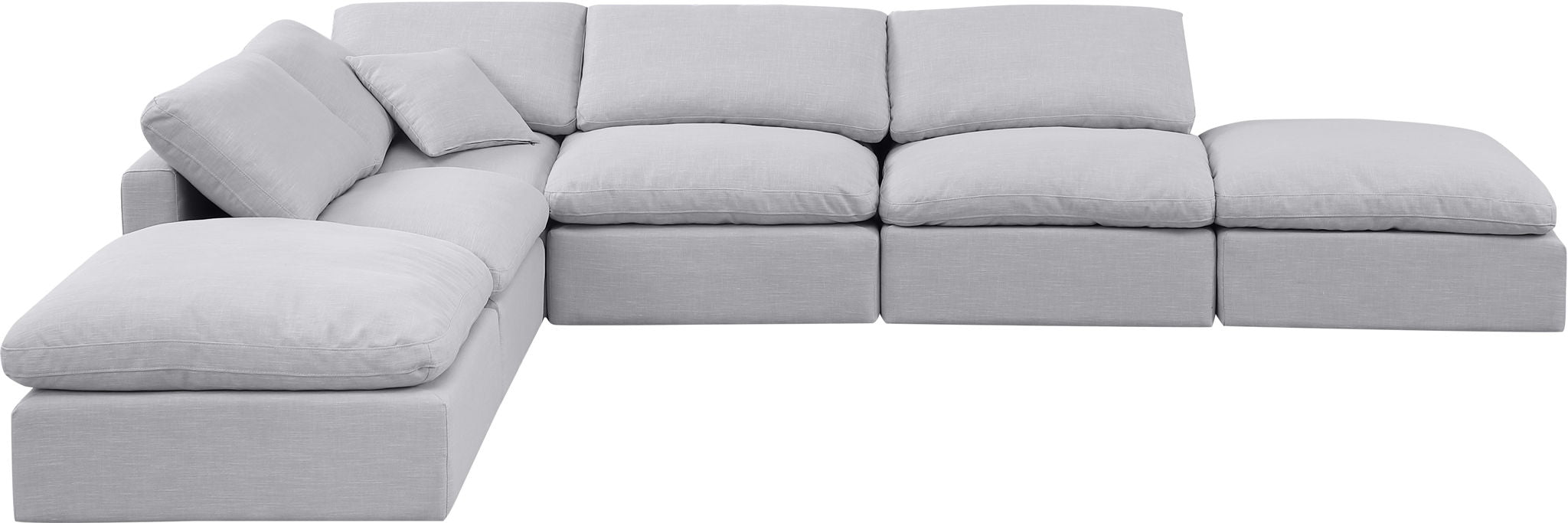 Indulge - Linen 6 Piece Modular Armless Sectional - Urban Living Furniture (Los Angeles, CA)