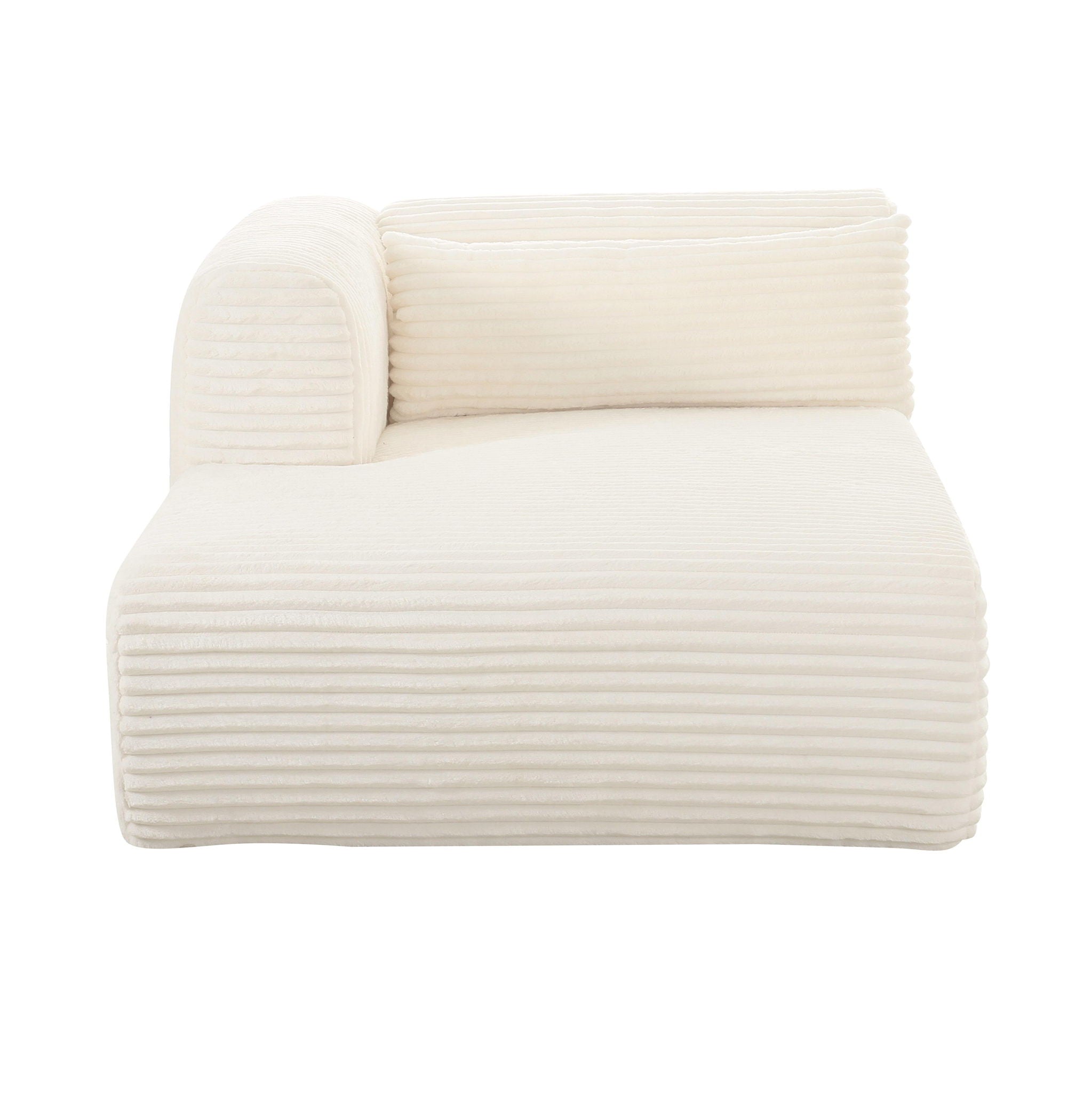 Tarra - Fluffy Oversized Corduroy Modular Chaise - Urban Living Furniture (Los Angeles, CA)