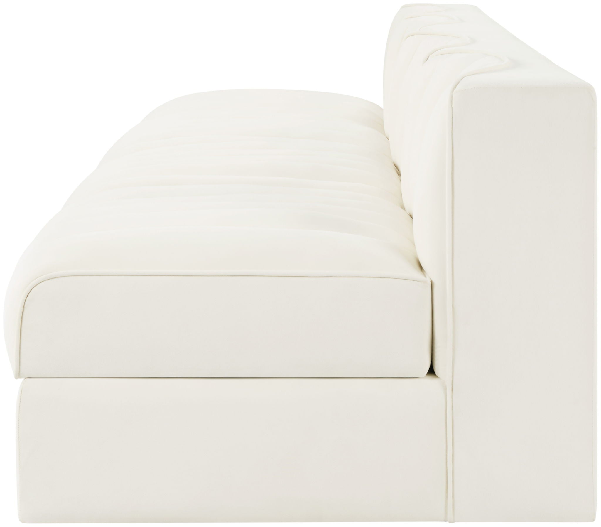 Rummi - Armless Velvet Performance Fabric Upholstered 4 Piece Modular Sofa - Urban Living Furniture (Los Angeles, CA)