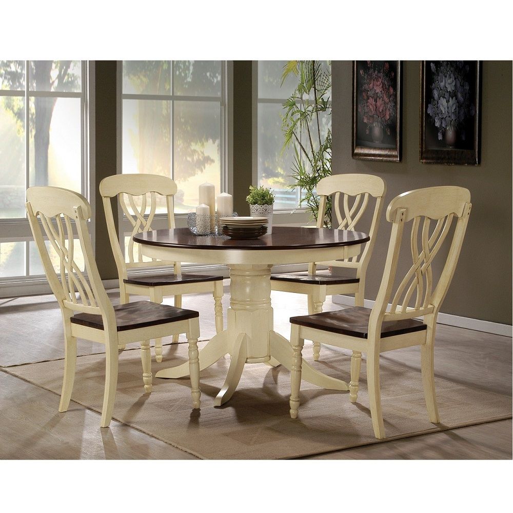 Dylan - Side Chair (Set of 2) - Buttermilk & Oak - Urban Living Furniture (Los Angeles, CA)