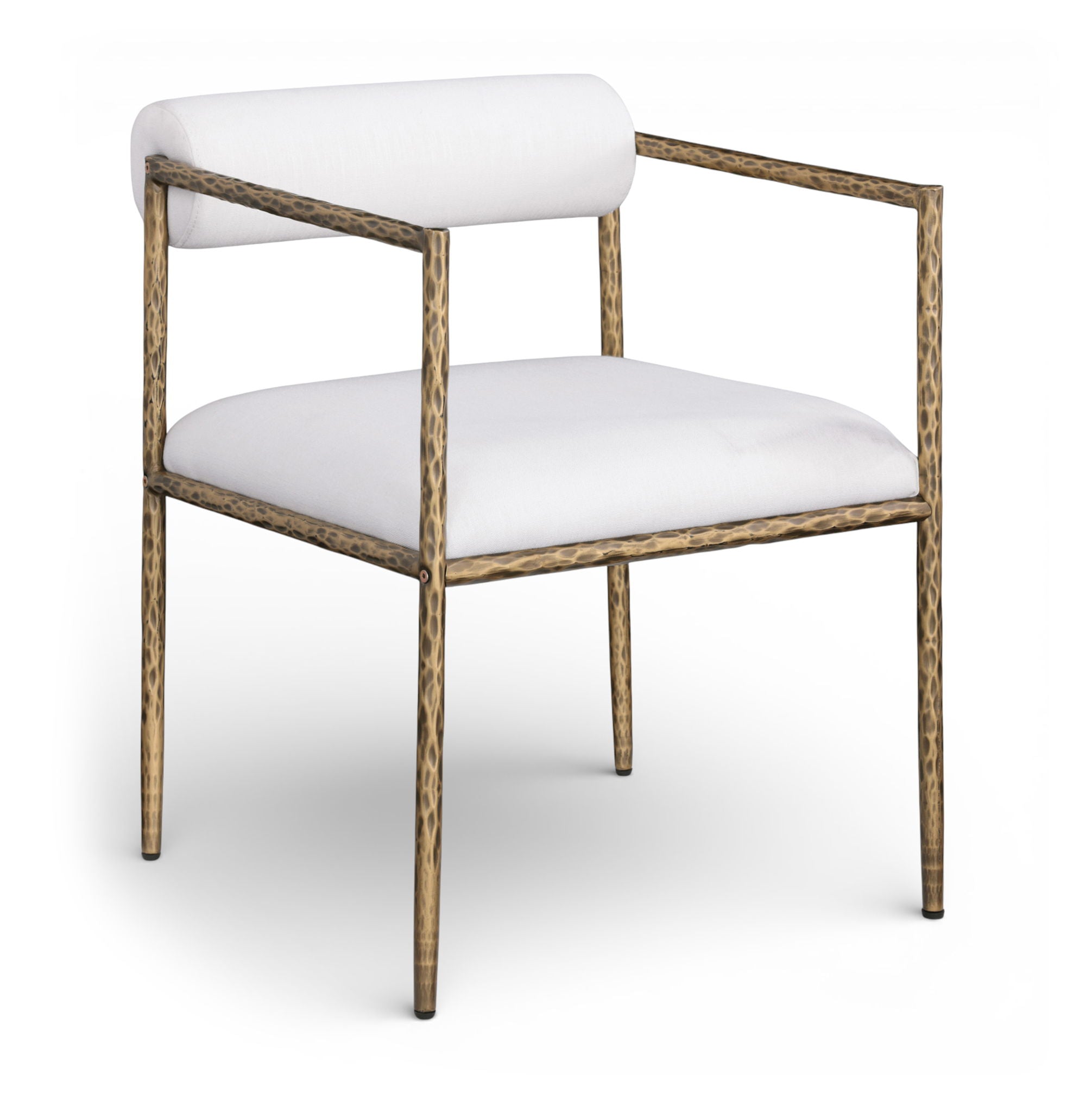 Axis - Linen Textured Cream Fabric Upholstered Dining Chair (Set of 2) - Urban Living Furniture (Los Angeles, CA)