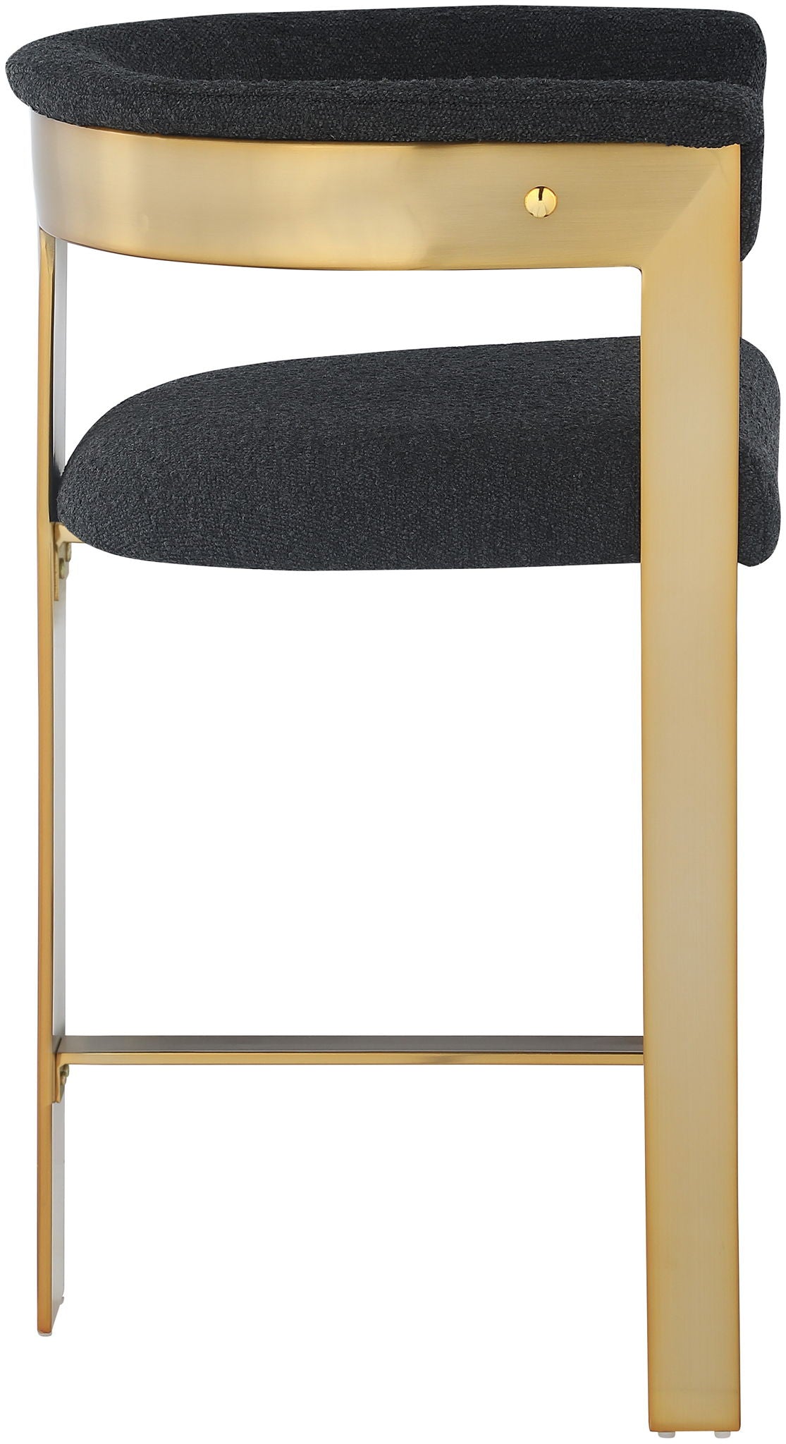Romeo - Boucle Counter Stool With Gold Base (Set of 2) - Urban Living Furniture (Los Angeles, CA)