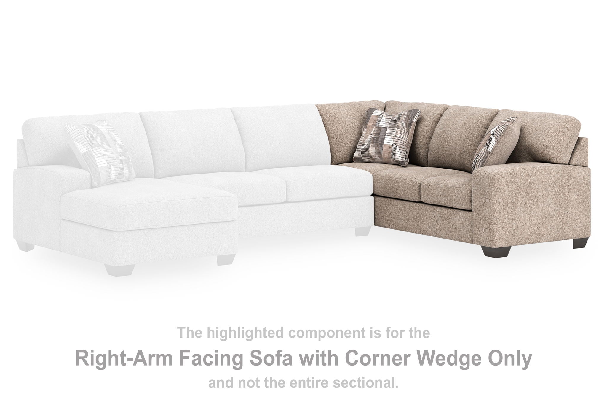 Seyler Lane - Beige - RAF Sofa With Corner Wedge - Urban Living Furniture (Los Angeles, CA)