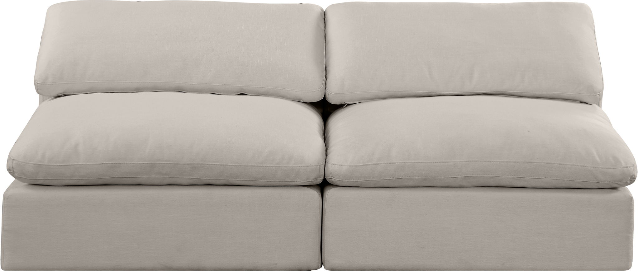 Comfy - Linen Modular Armless Sofa 2 Seats - Urban Living Furniture (Los Angeles, CA)