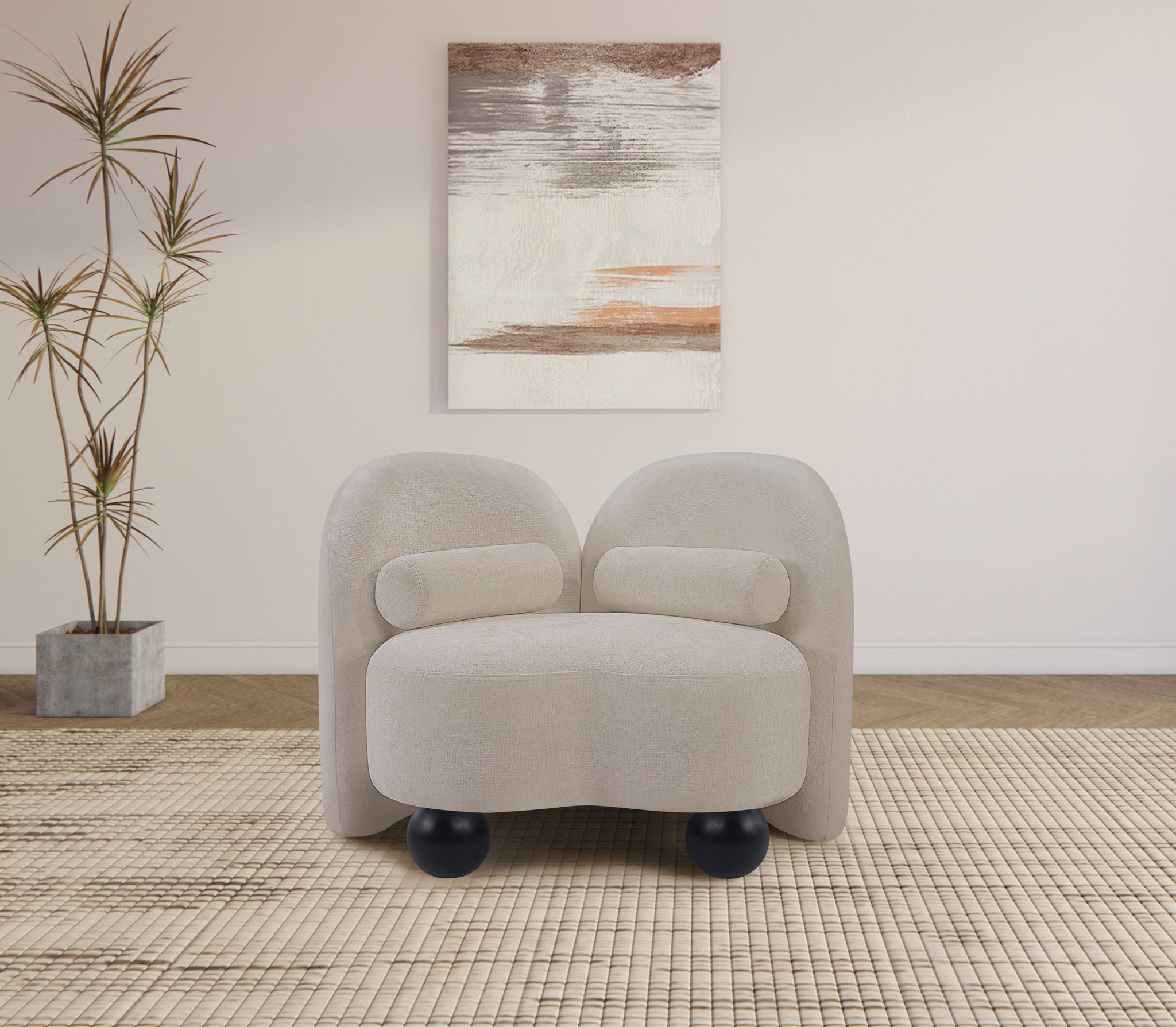 Daphne - Chenille Chair - Urban Living Furniture (Los Angeles, CA)