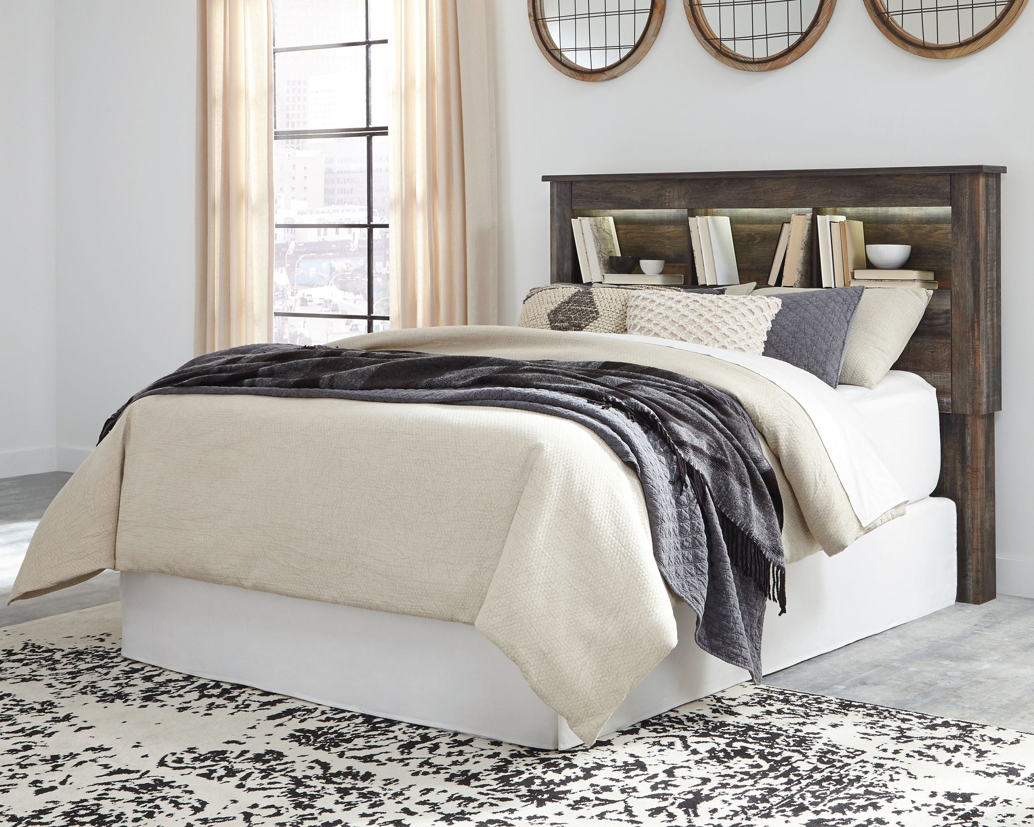 Drystan - Bookcase Headboard - Urban Living Furniture (Los Angeles, CA)