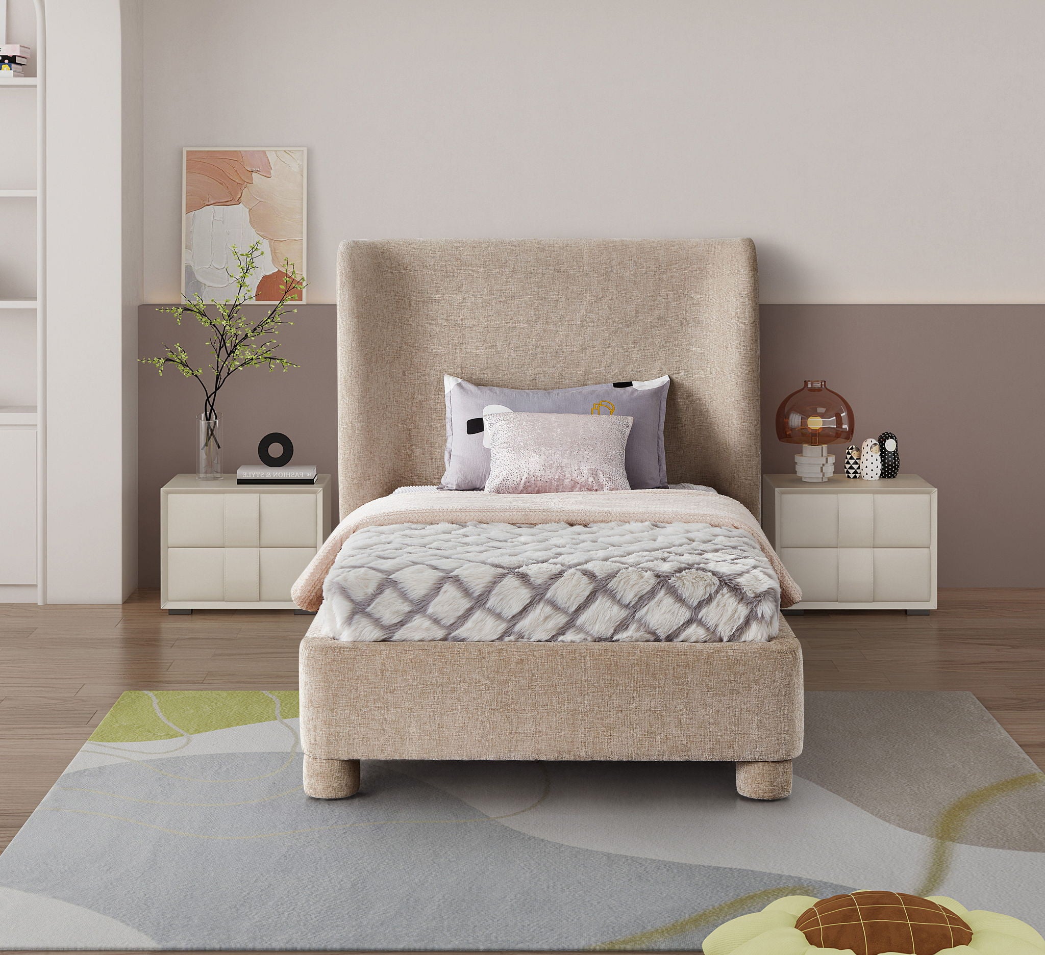 Penny - Chenille Fabric Bed - Urban Living Furniture (Los Angeles, CA)