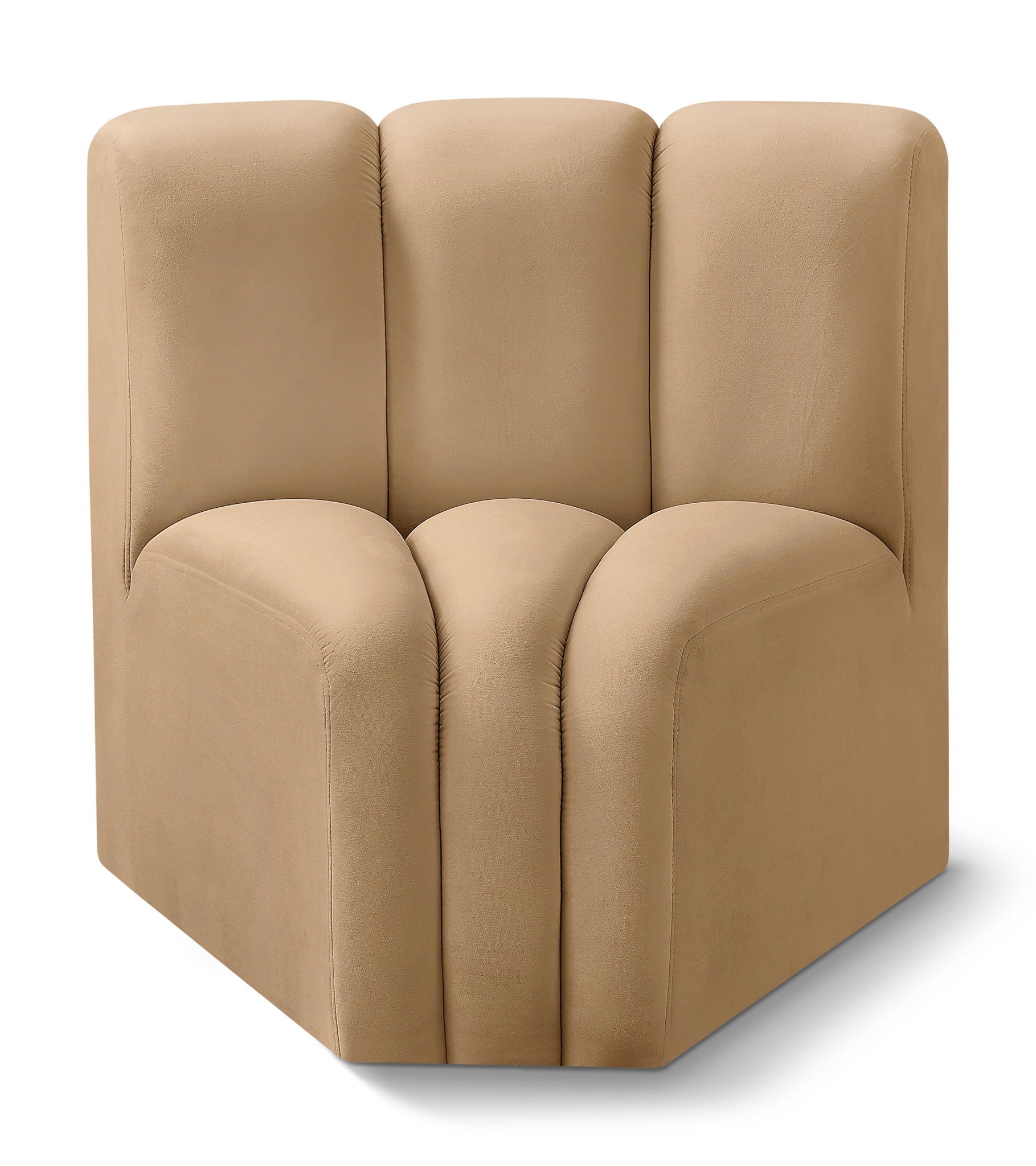 Arc - Velvet Curved Corner Chair - Urban Living Furniture (Los Angeles, CA)
