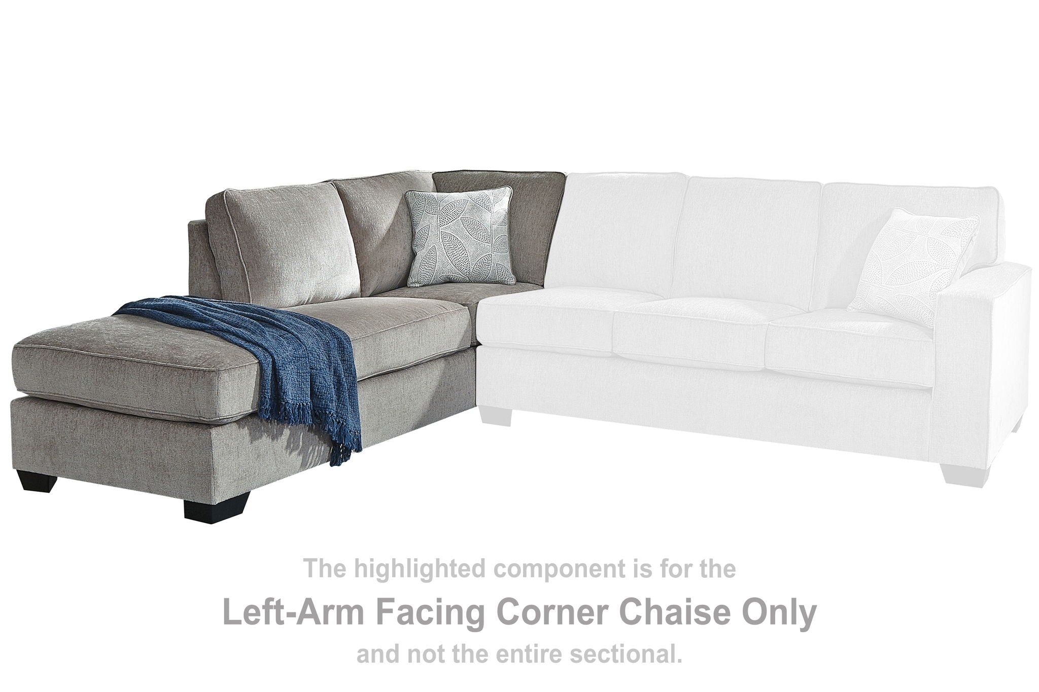 Altari - Alloy - Laf Corner Chaise - Urban Living Furniture (Los Angeles, CA)