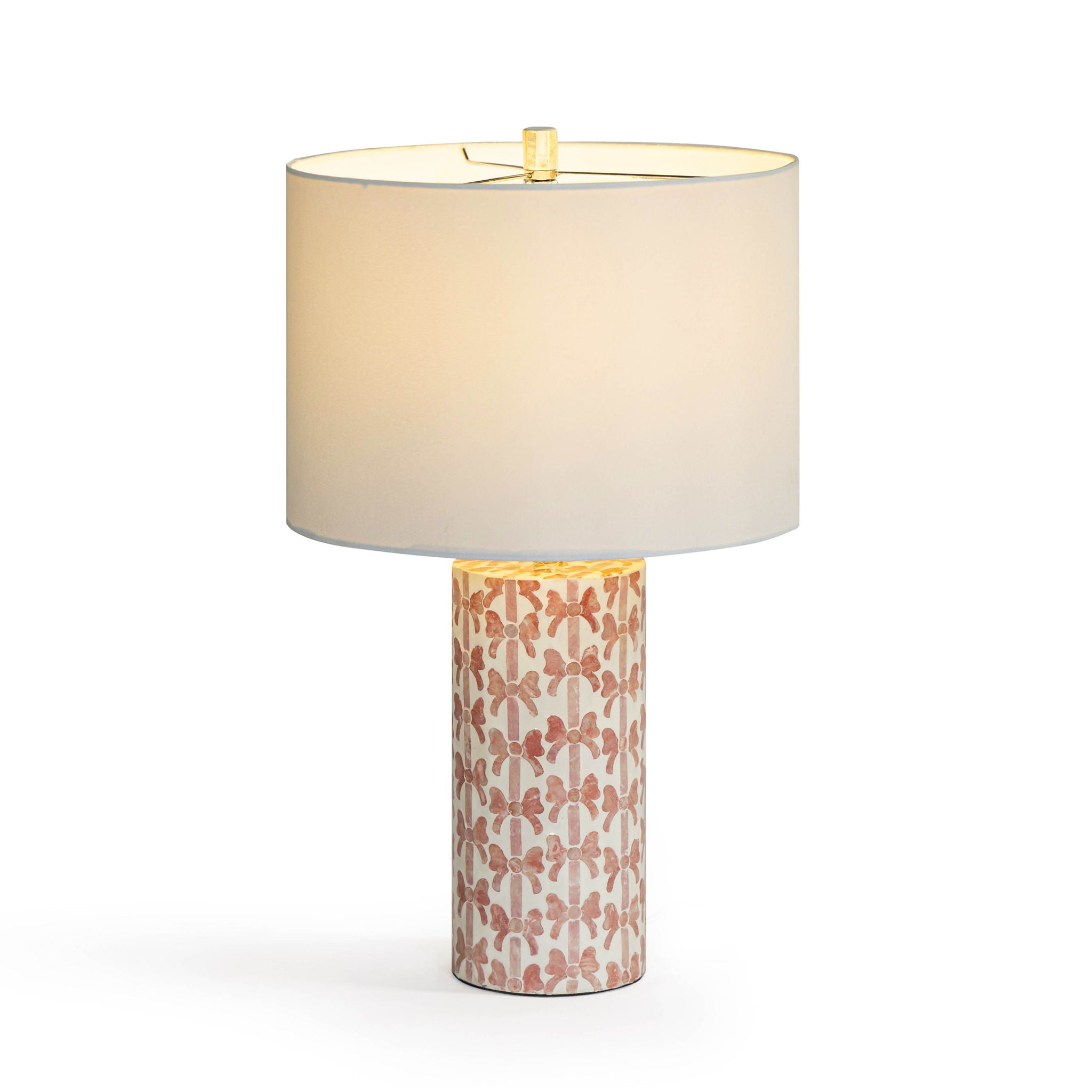 Lassy - Ribbon Capiz Shell Table Lamp - Pink - Urban Living Furniture (Los Angeles, CA)