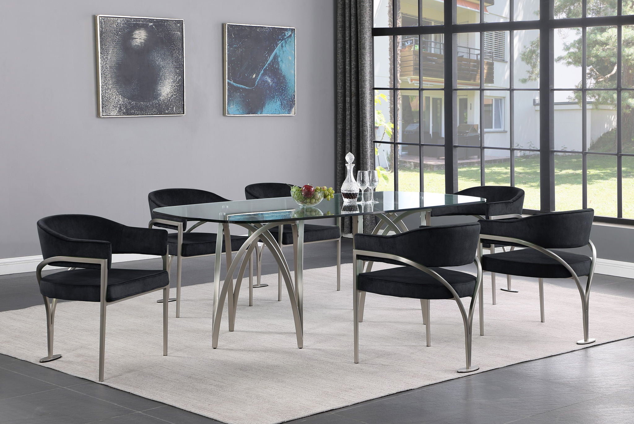 Madelyn - Dining Chair (Set of 2) - Brushed Chrome - Urban Living Furniture (Los Angeles, CA)