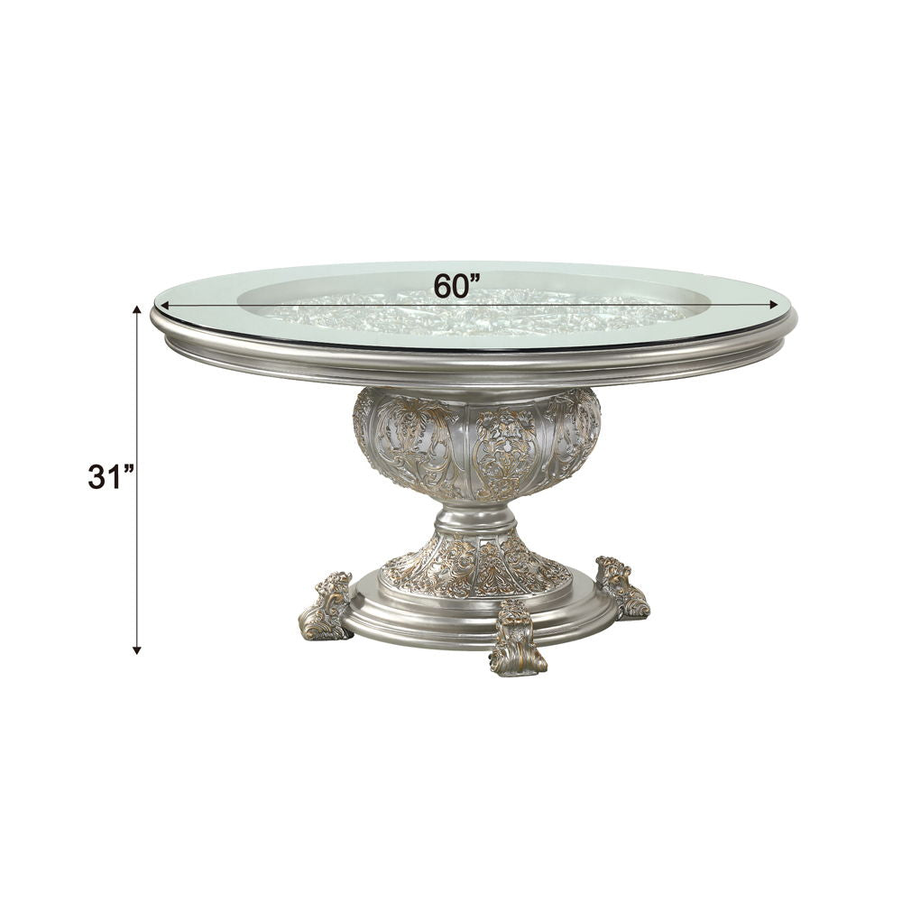 Sandoval - Round Dining Table - Champagne - Urban Living Furniture (Los Angeles, CA)