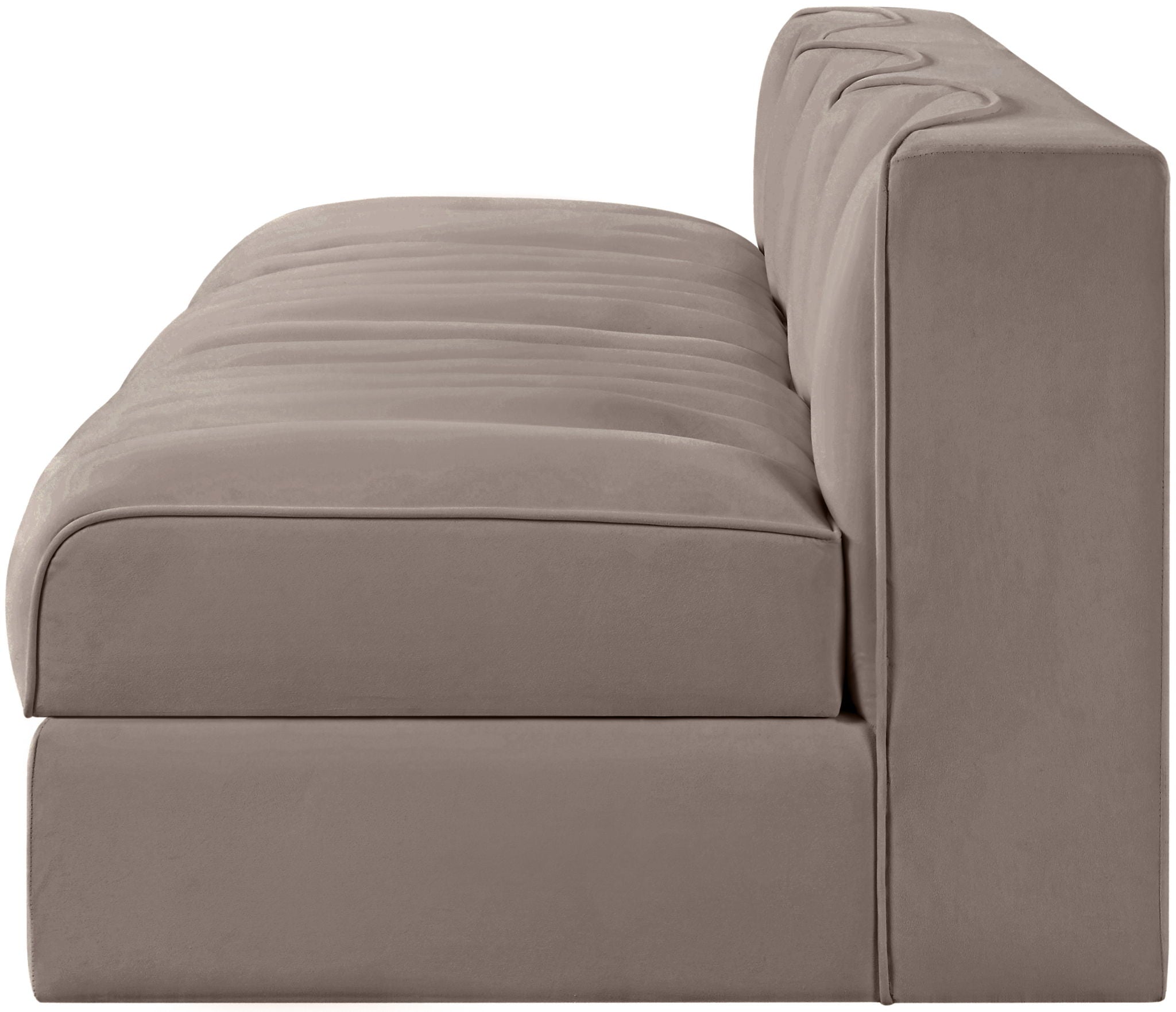 Rummi - Velvet Performance Fabric Upholstered 3 Piece Modular Armless Sofa - Urban Living Furniture (Los Angeles, CA)