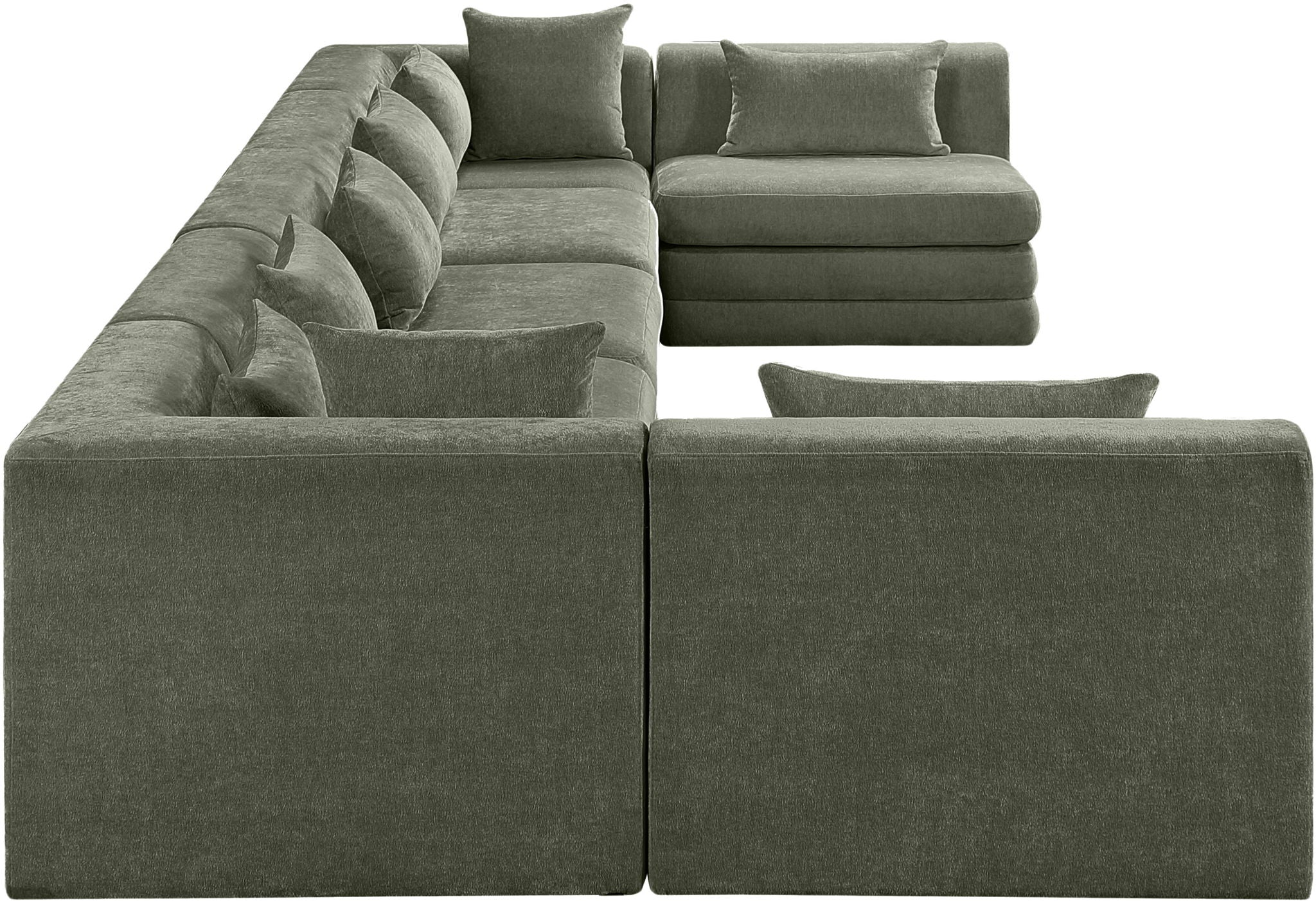 Stellar - 7 Piece Chenille Fabric Upholstered Modular Sectional - Urban Living Furniture (Los Angeles, CA)