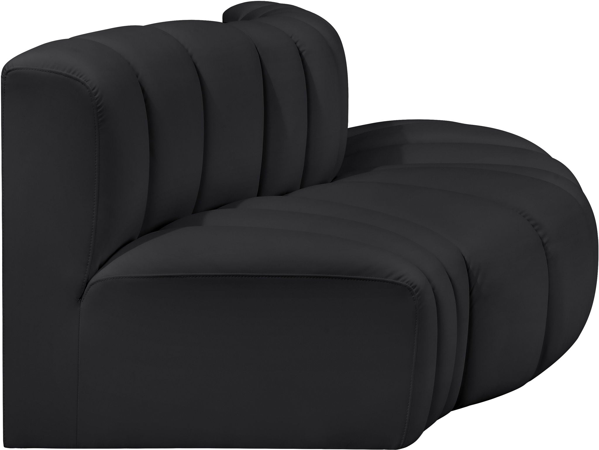 Arc - Faux Leather 3 Piece Modular Sofa