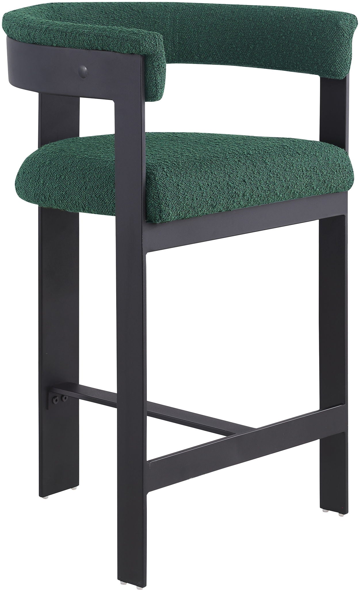 Romeo - Boucle Counter Stool With Black Base (Set of 2) - Urban Living Furniture (Los Angeles, CA)