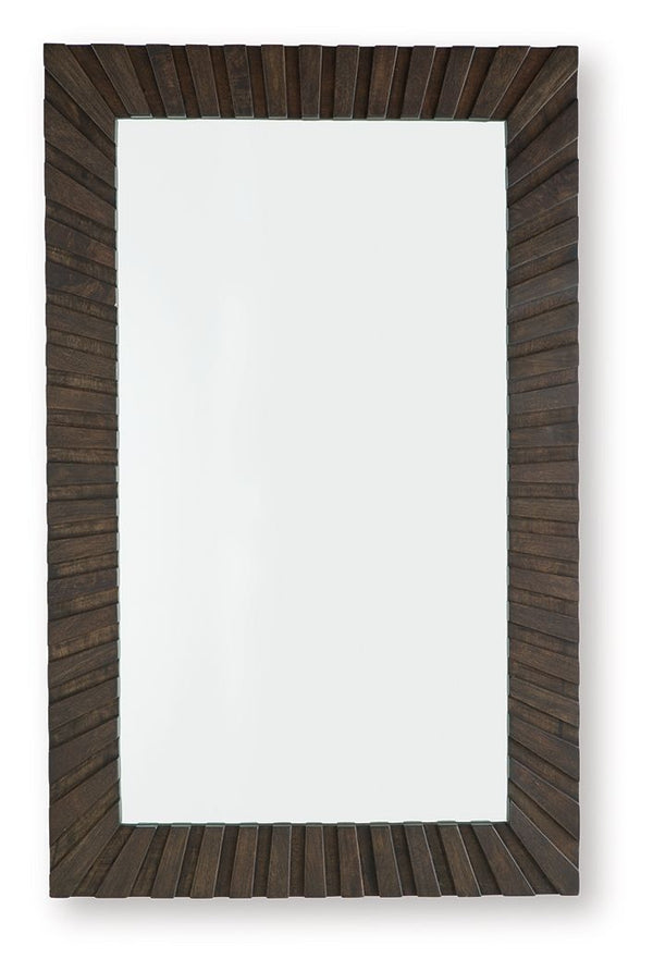 Advin - Dark Brown - Accent Mirror