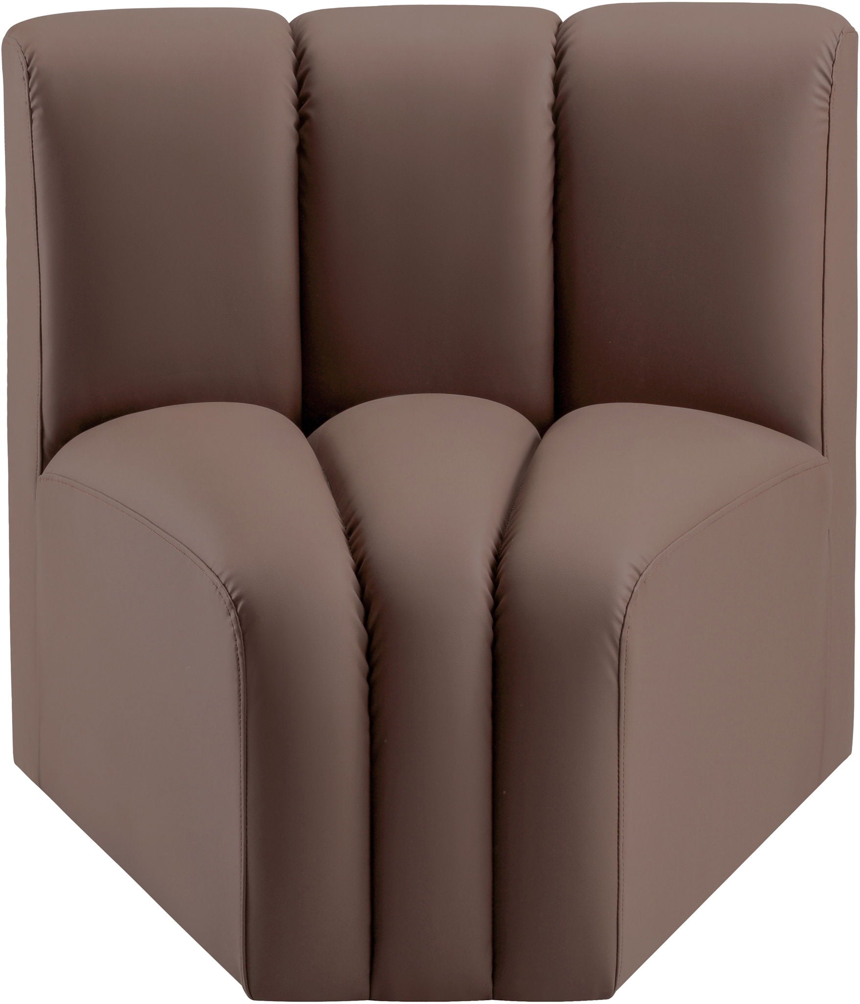 Arc - Faux Leather Curved Corner Chair - Urban Living Furniture (Los Angeles, CA)