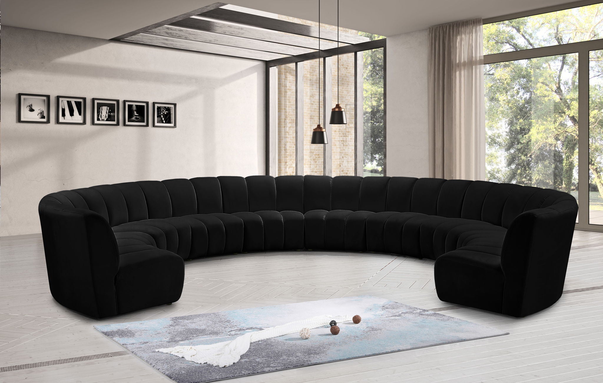 Infinity - 10 Piece Velvet Modular Sectional - Urban Living Furniture (Los Angeles, CA)