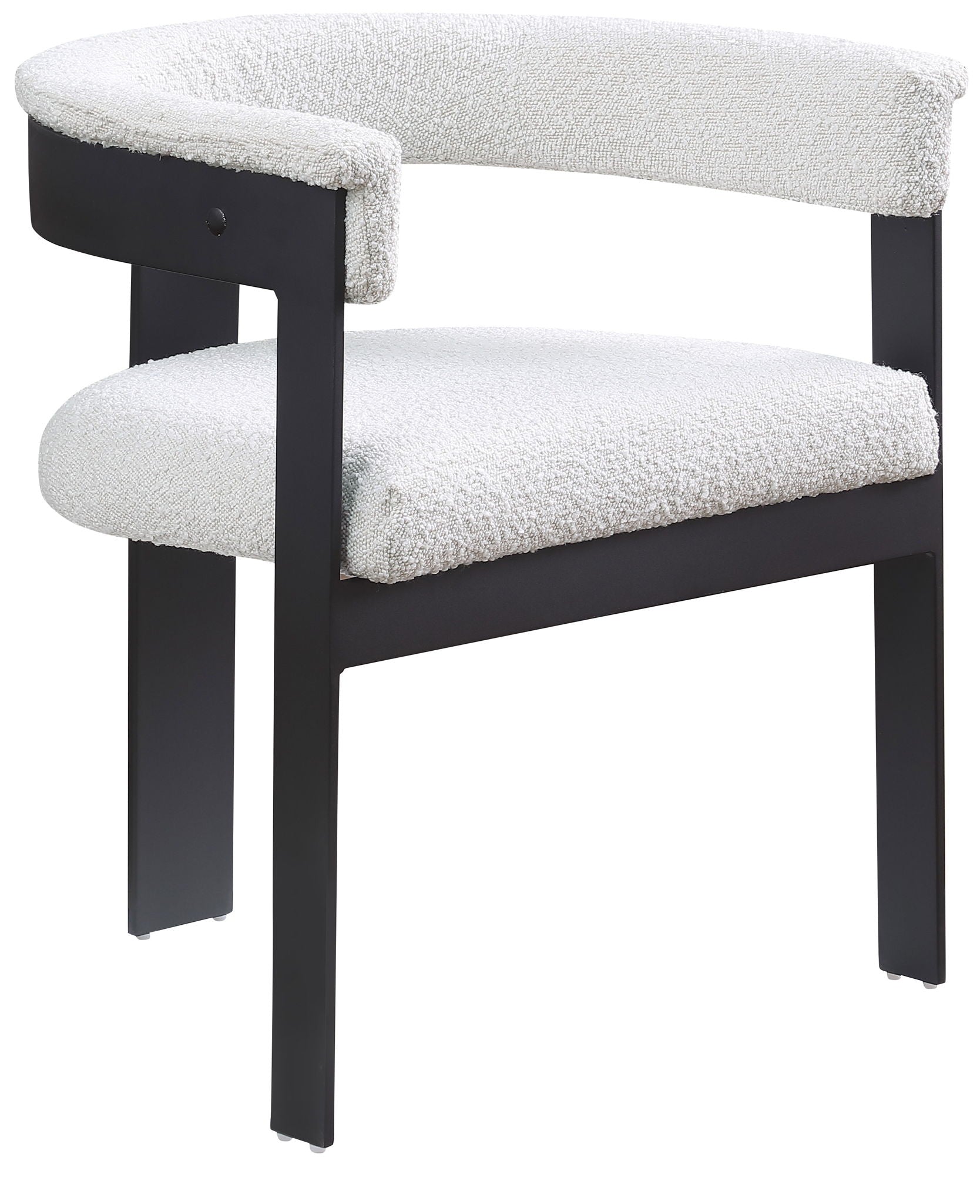 Romeo - Boucle Dining Chair With Black Base (Set of 2) - Urban Living Furniture (Los Angeles, CA)