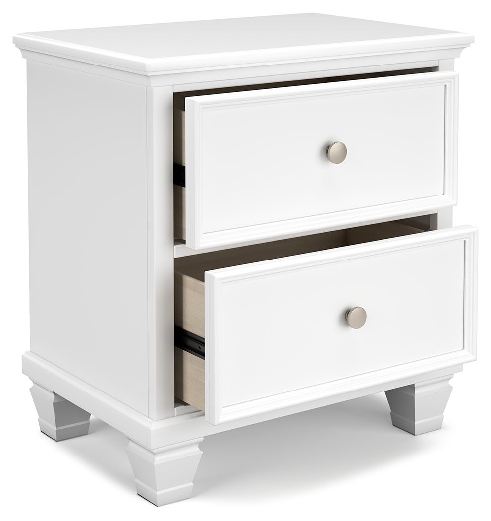 Fortman - White - Two Drawer Night Stand - Urban Living Furniture (Los Angeles, CA)