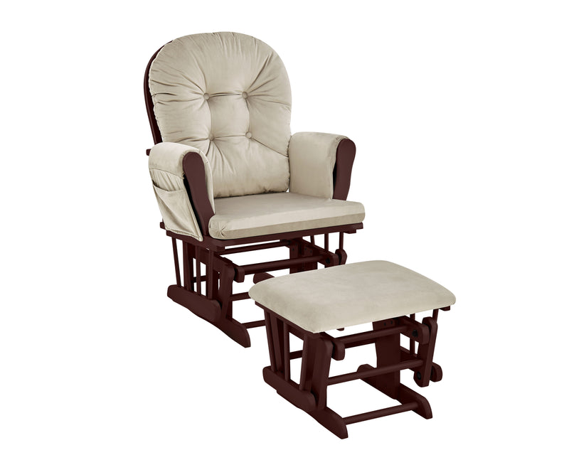 Mason - Glider And Ottoman White Wood - Urban Living Furniture (Los Angeles, CA)