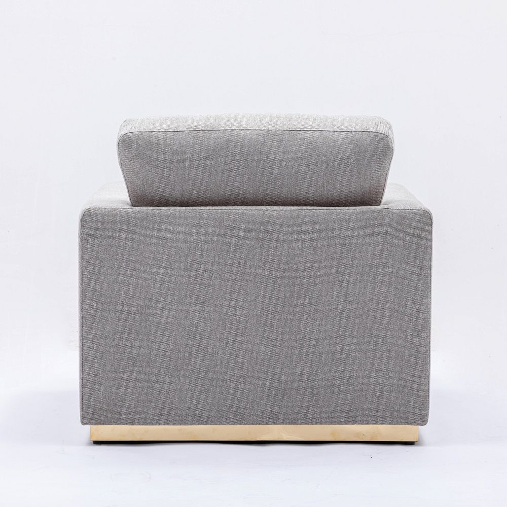 Valin - Chair - Gray Linen - Urban Living Furniture (Los Angeles, CA)