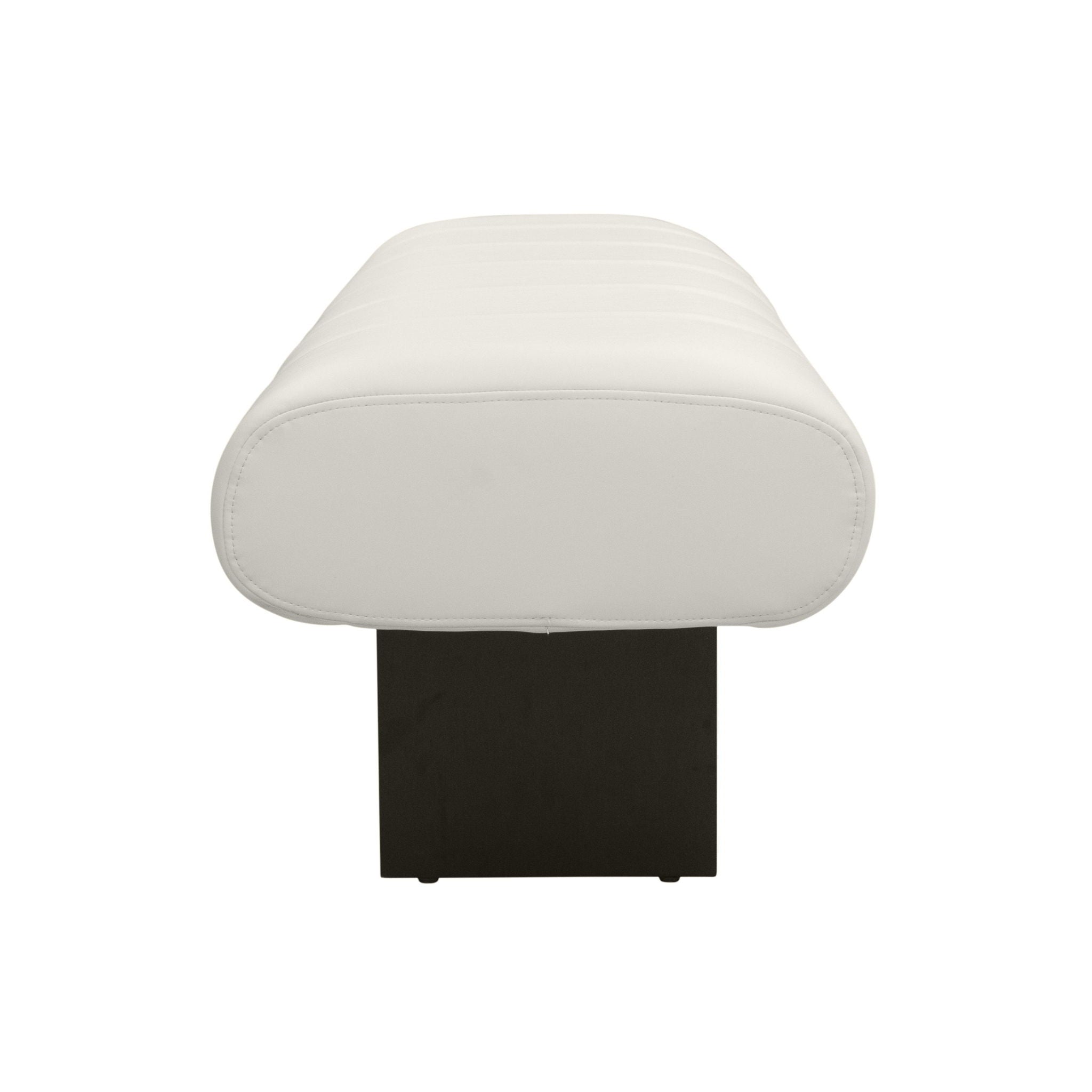 Karol - Vegan Leather Bench - Cream - Urban Living Furniture (Los Angeles, CA)