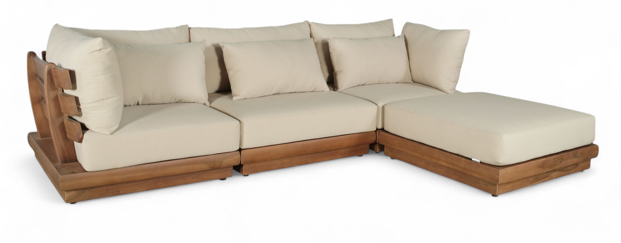 Mirella - 4 Piece Water Resistant Fabric Outdoor Patio Modular Sectional - Urban Living Furniture (Los Angeles, CA)