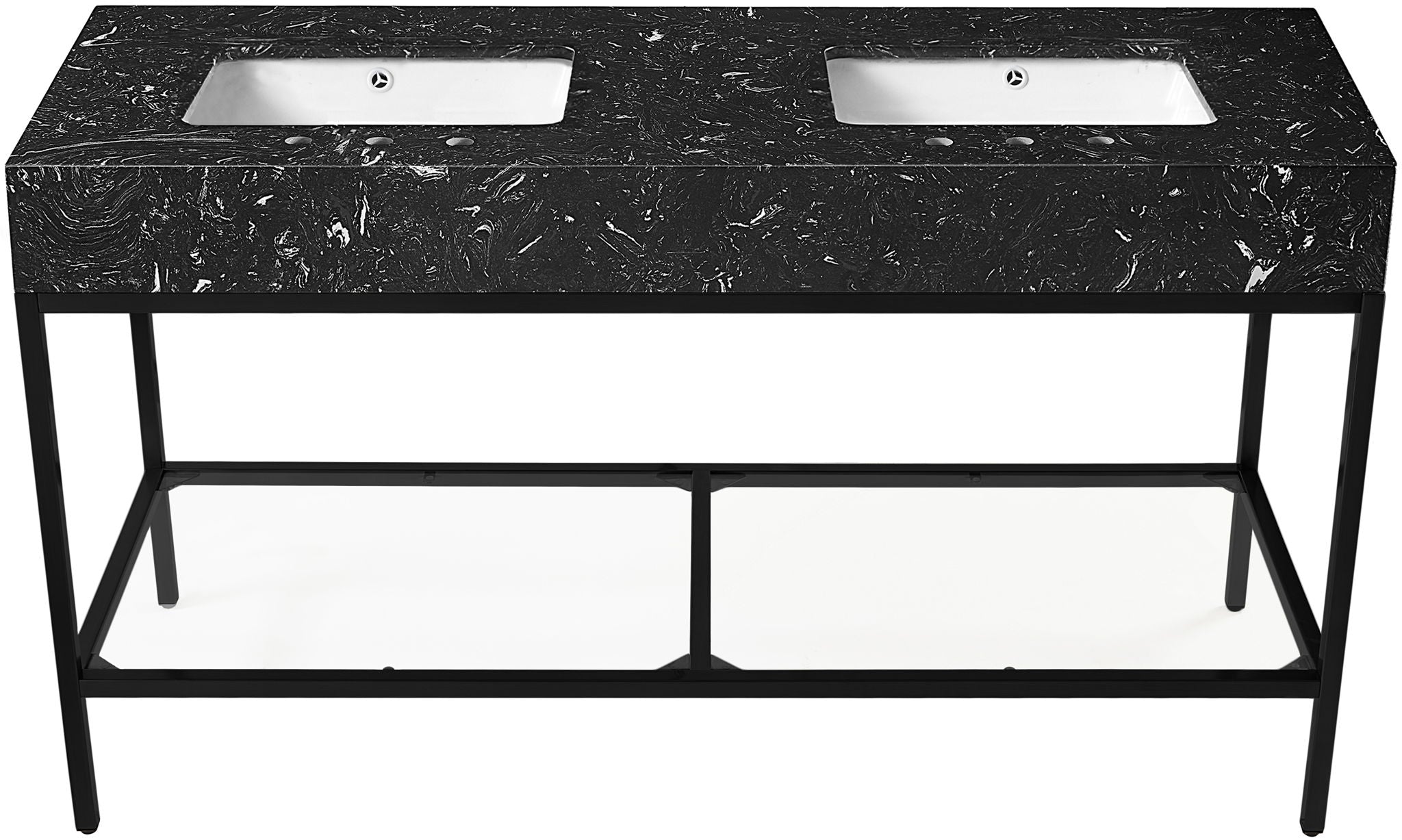 Marmo - Engineered Marble Bathroom Vanity With Black Base - Urban Living Furniture (Los Angeles, CA)