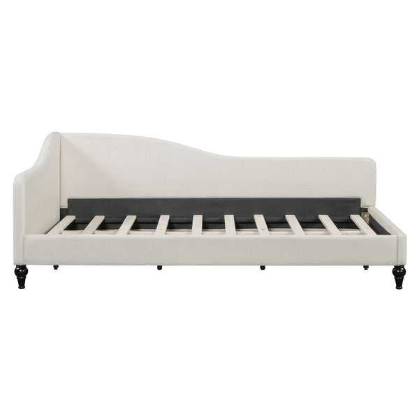 Modern L Shaped Linen Daybed With Legs