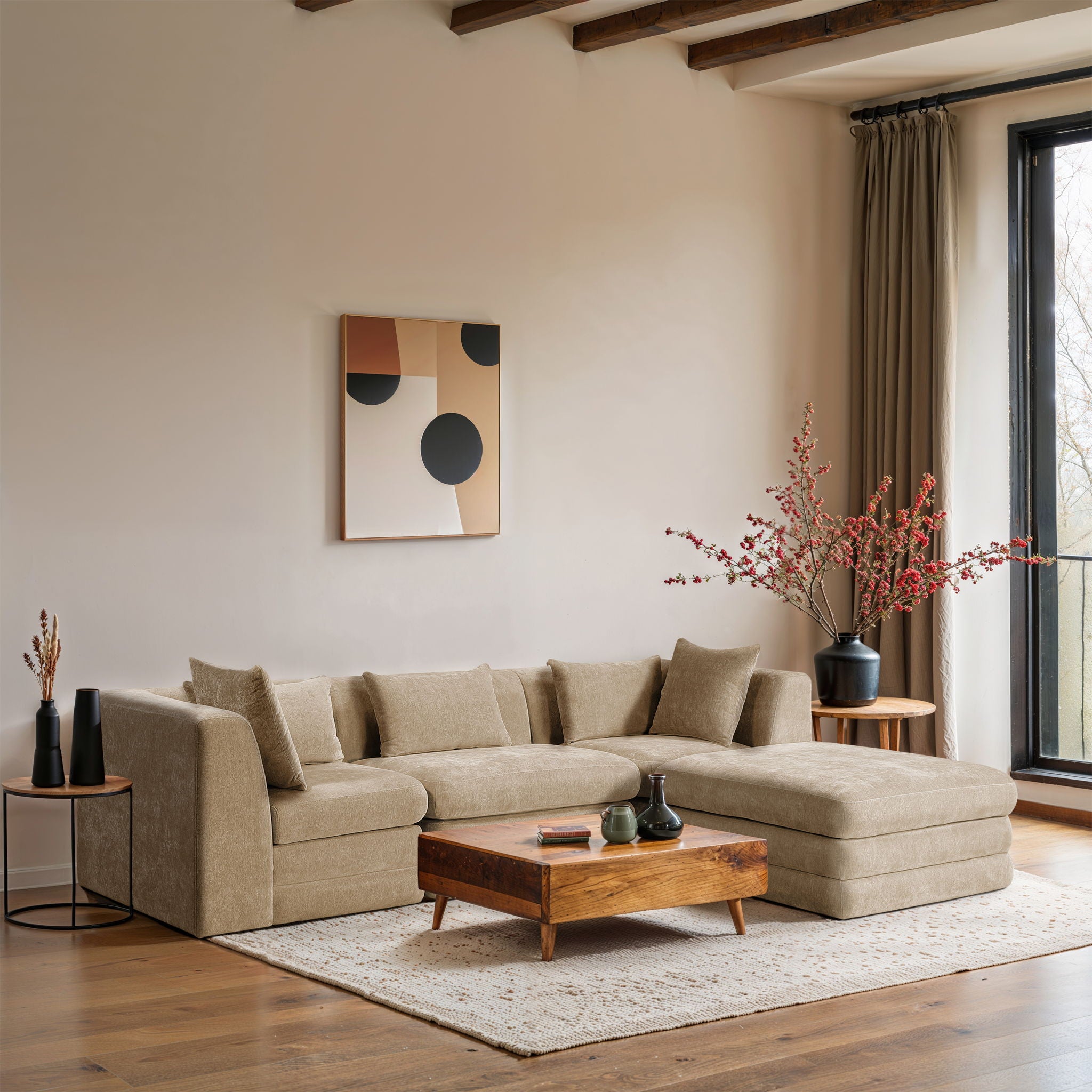 Stellar - 4 Piece Upholstered Modular Sectional - Urban Living Furniture (Los Angeles, CA)