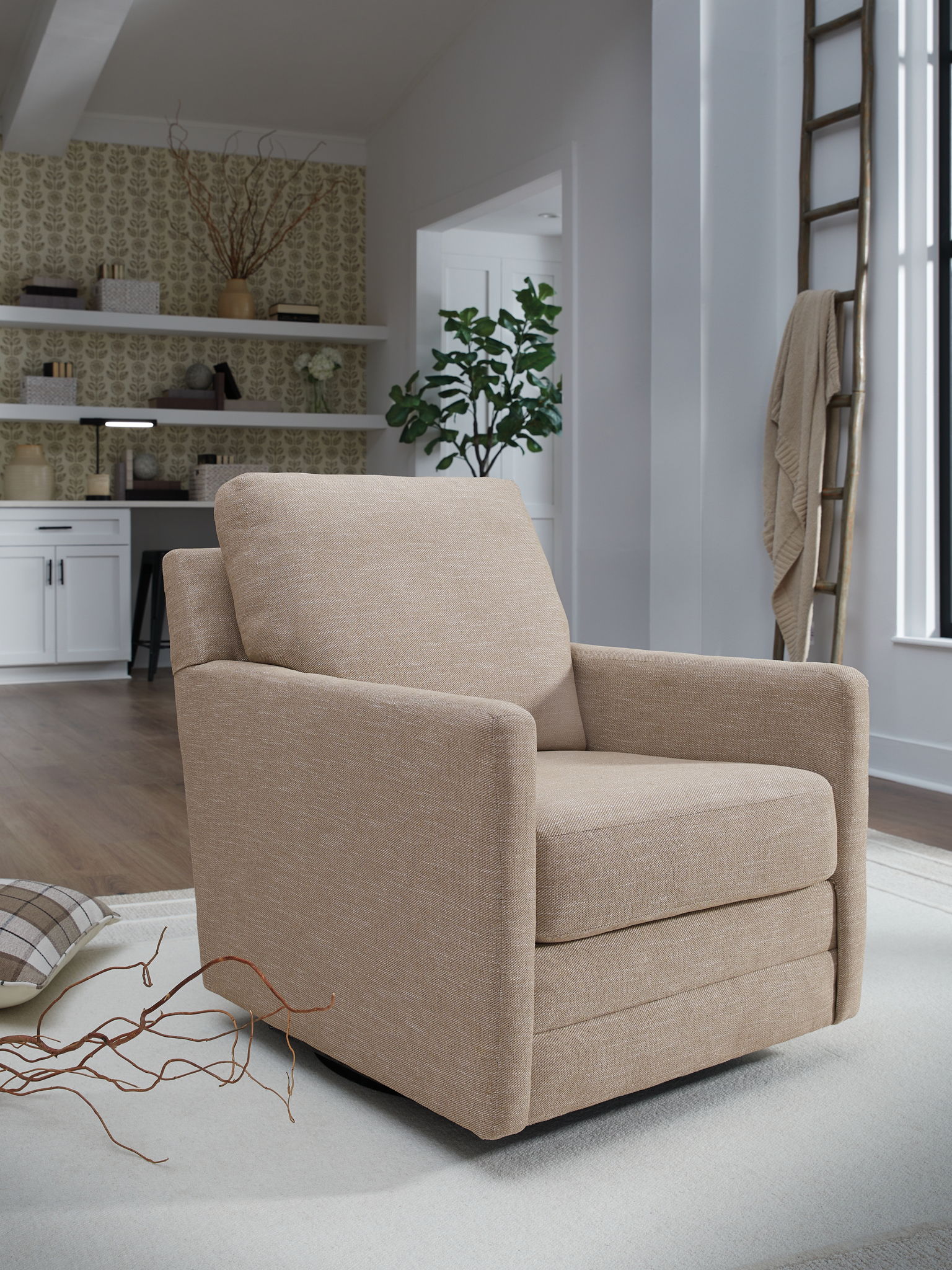 Freybourne Next-Gen Nuvella - Swivel Accent Chair - Urban Living Furniture (Los Angeles, CA)