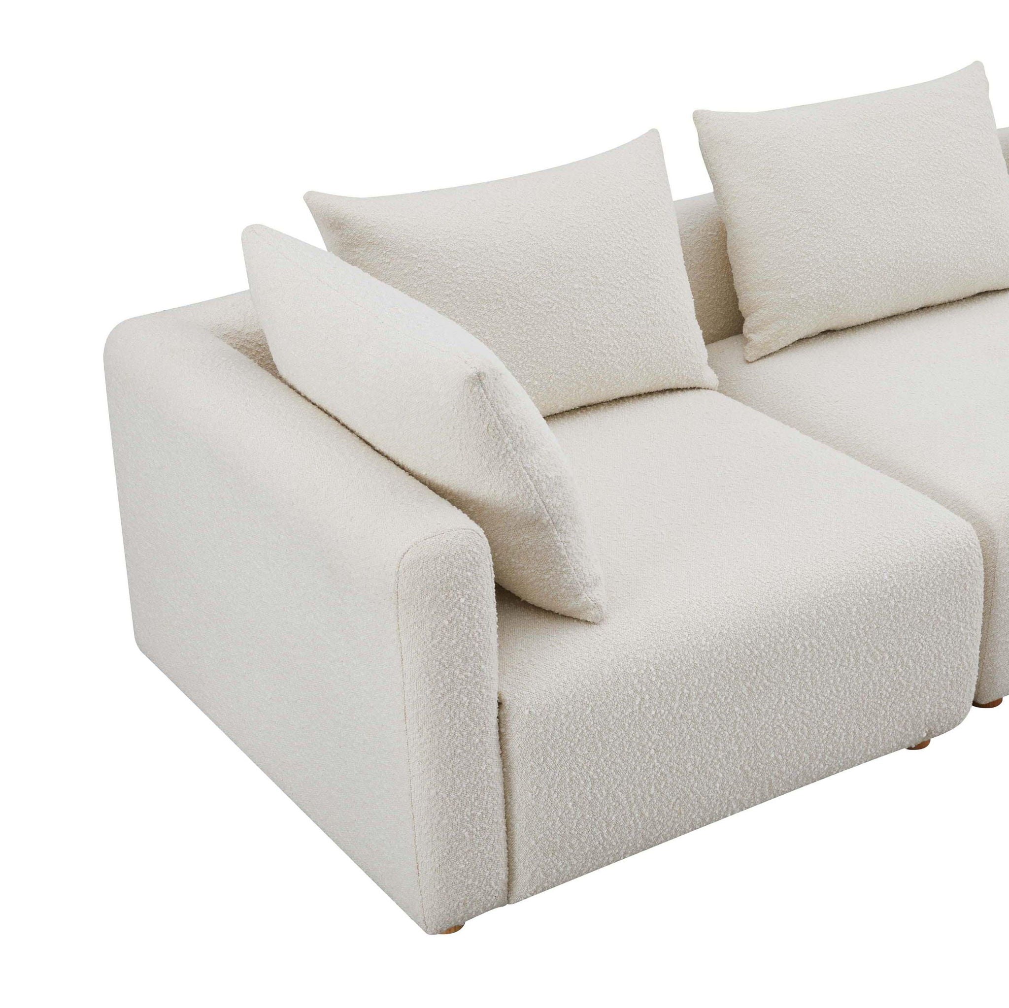 Hangover - Boucle Loveseat - Cream - Urban Living Furniture (Los Angeles, CA)