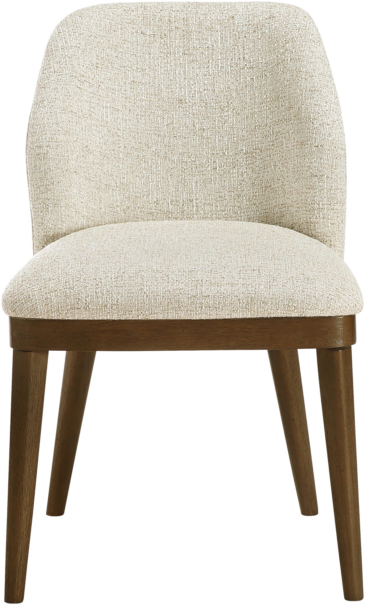 Valeo - Linen Textured Fabric Upholstered Dining Chair (Set of 2) - Painted Brown Base - Urban Living Furniture (Los Angeles, CA)
