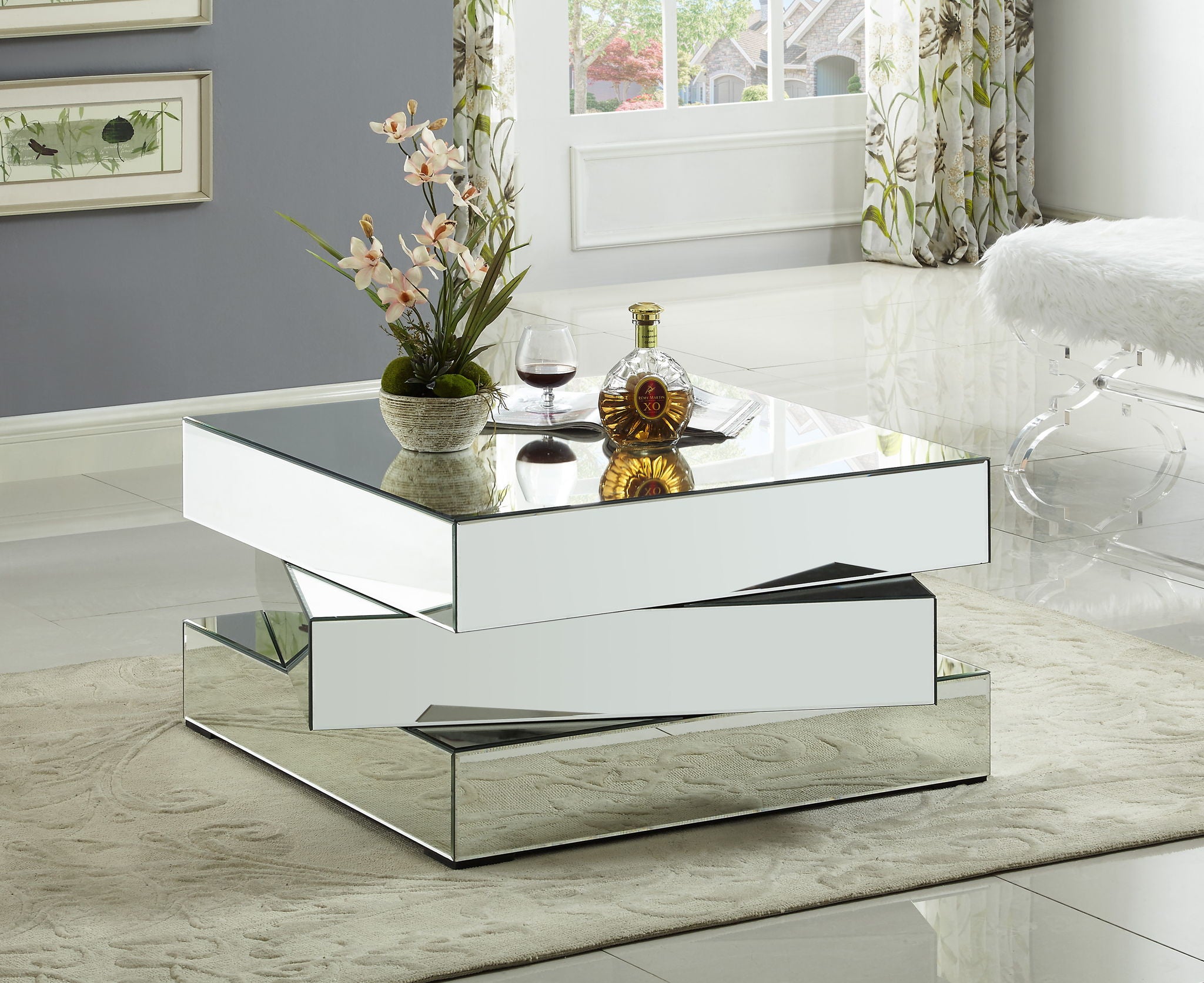 Haven - Coffee Table - Pearl Silver - Urban Living Furniture (Los Angeles, CA)