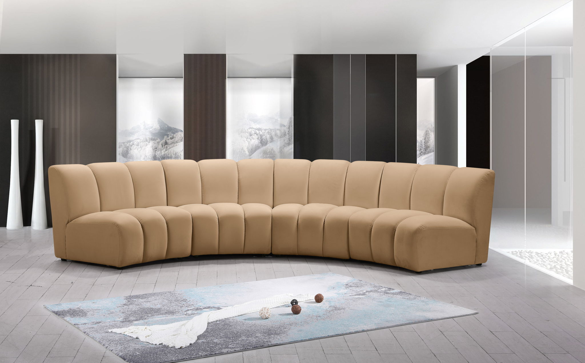 Infinity - 4 Piece Modular Sectional - Camel - Urban Living Furniture (Los Angeles, CA)