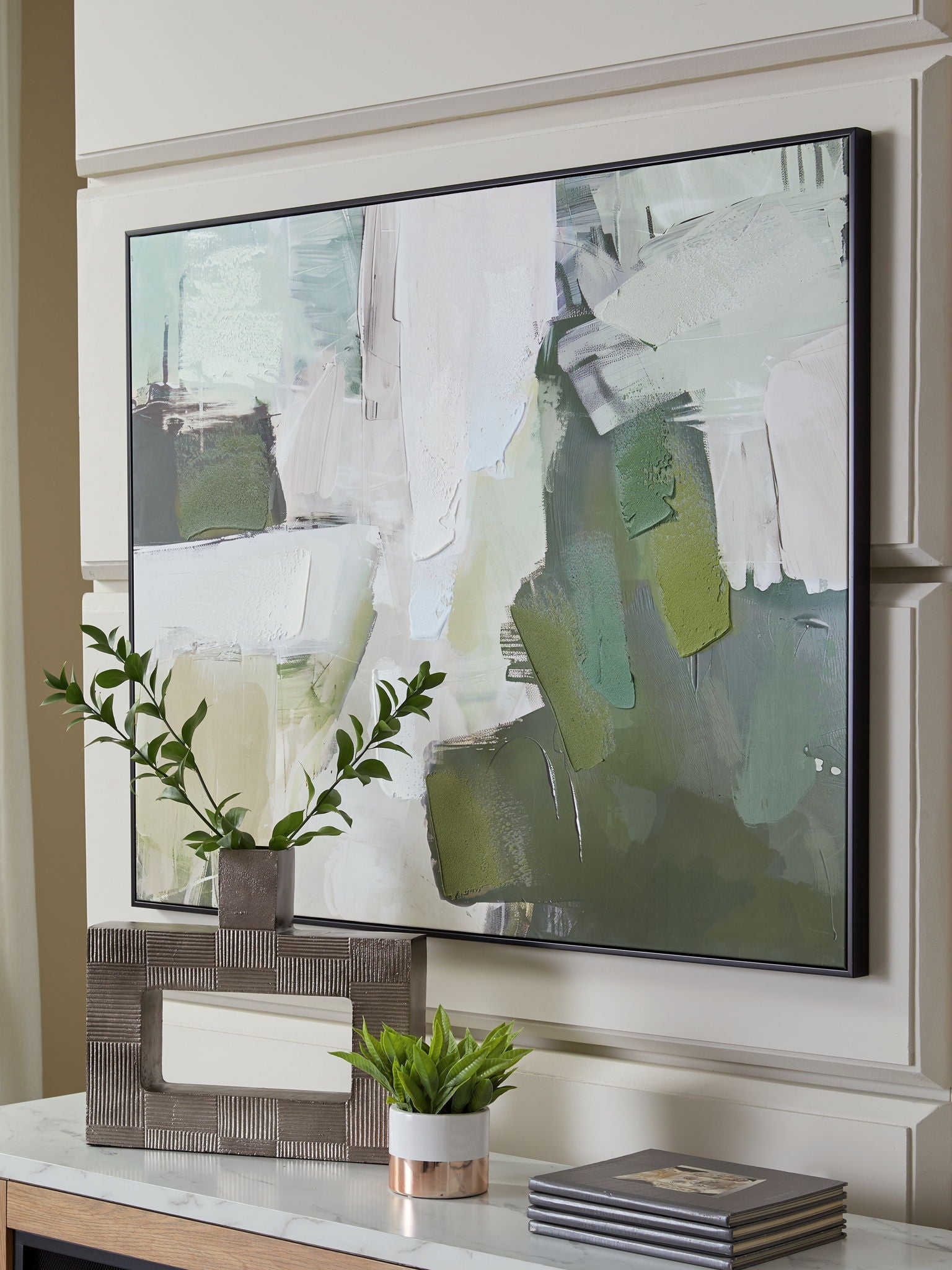 Vinick - Green / Gray / White - Wall Art - Urban Living Furniture (Los Angeles, CA)