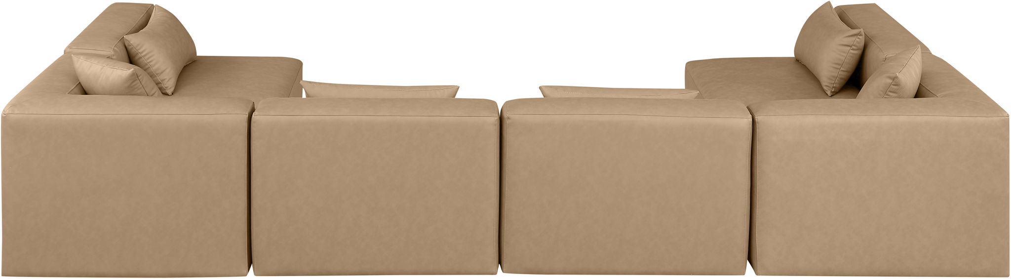 Cube - 6 Piece Modular Armless Sectional - Tan - Urban Living Furniture (Los Angeles, CA)