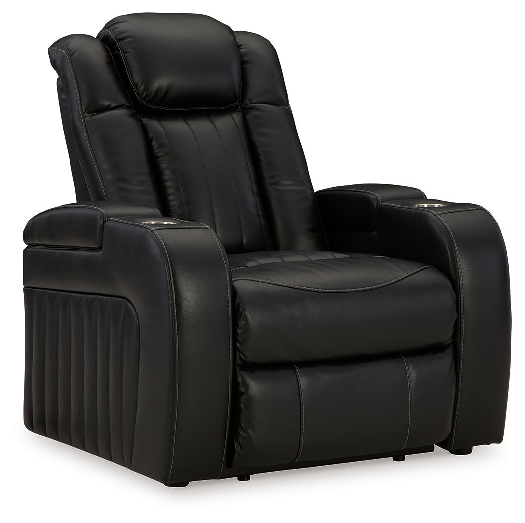 Caveman Den - Midnight - Power Recliner/ Adj Headrest - Urban Living Furniture (Los Angeles, CA)