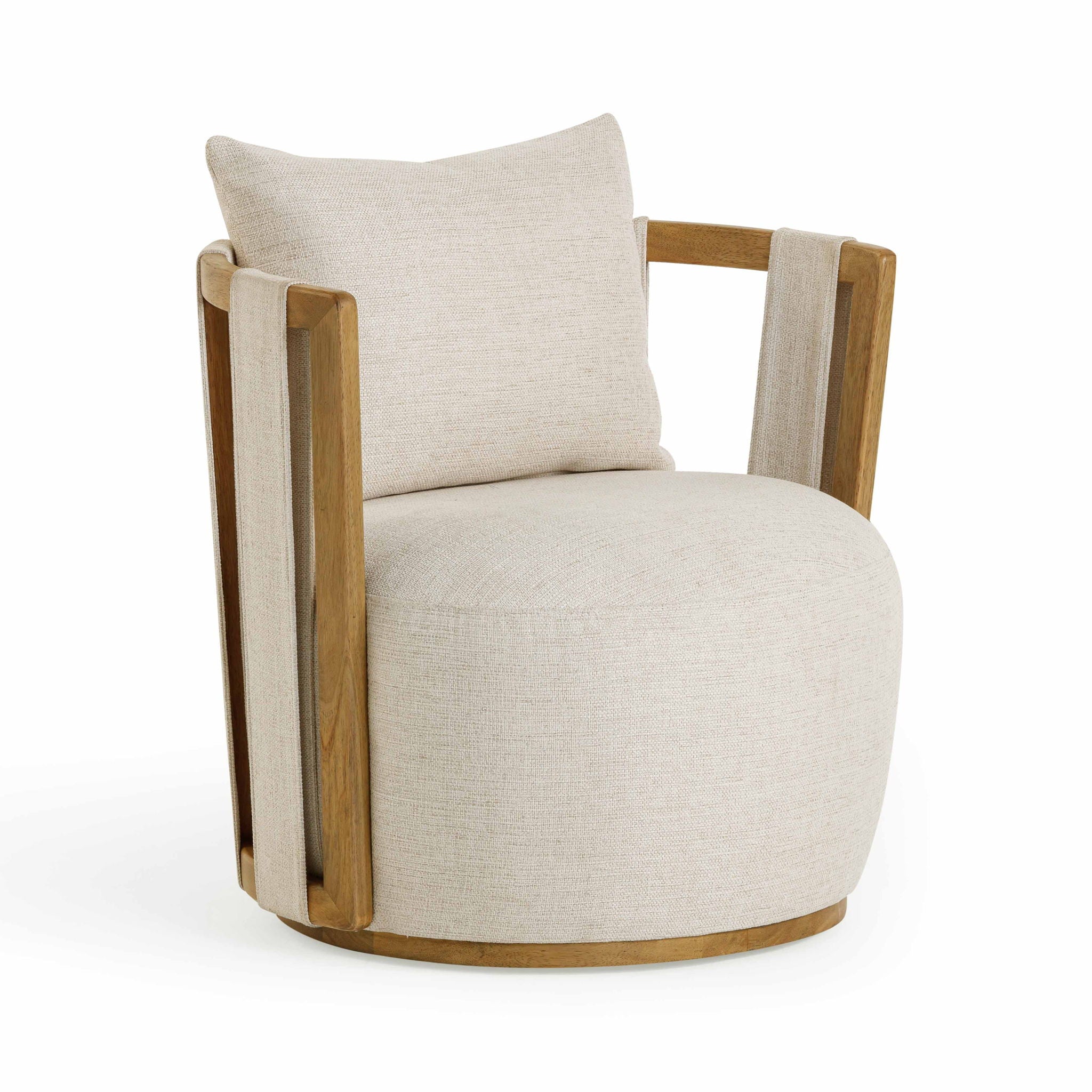 Paolo - Textured Weave Swivel Chair - Urban Living Furniture (Los Angeles, CA)