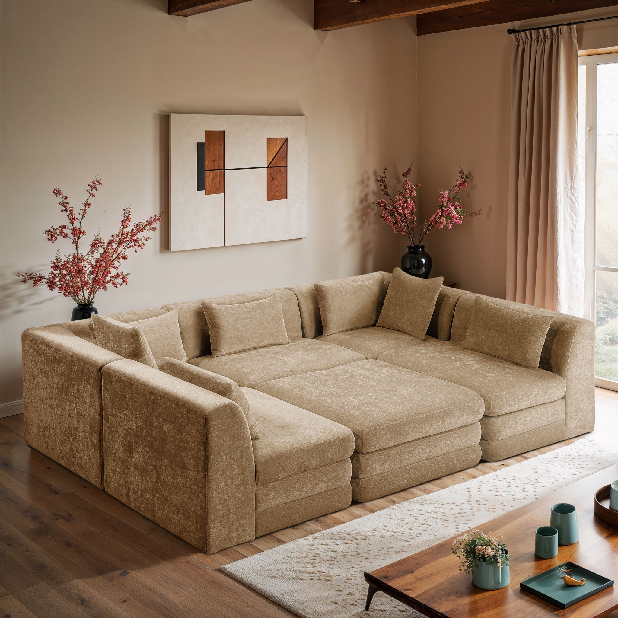 Stellar - 6 Piece Upholstered Modular Sectional - Urban Living Furniture (Los Angeles, CA)