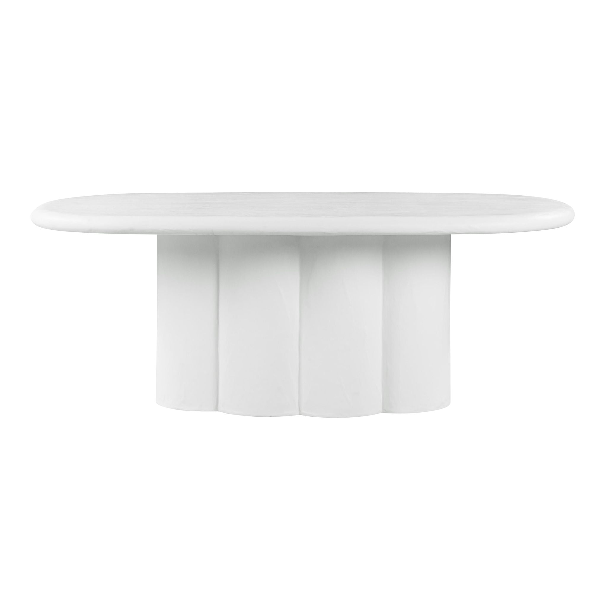 Elika - Faux Plaster Oval Dining Table - Urban Living Furniture (Los Angeles, CA)