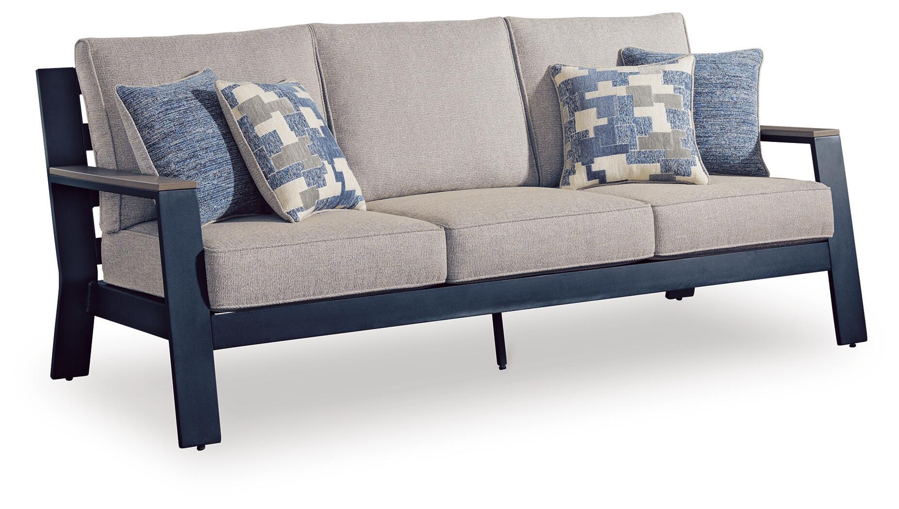 East Beach - Sofa With Cushion - Blue - Urban Living Furniture (Los Angeles, CA)