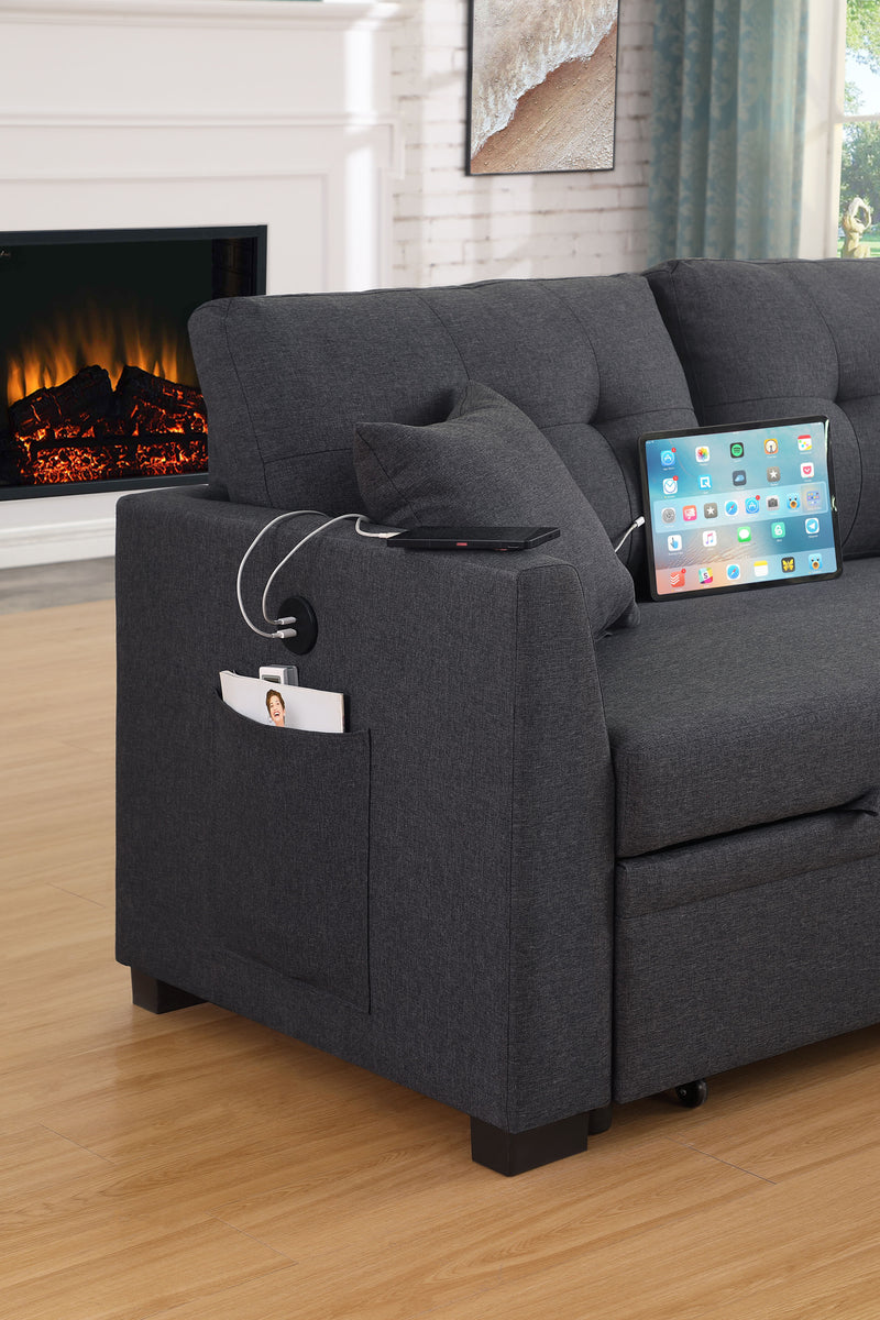 Space Saving Design Sectional Sofa Bed