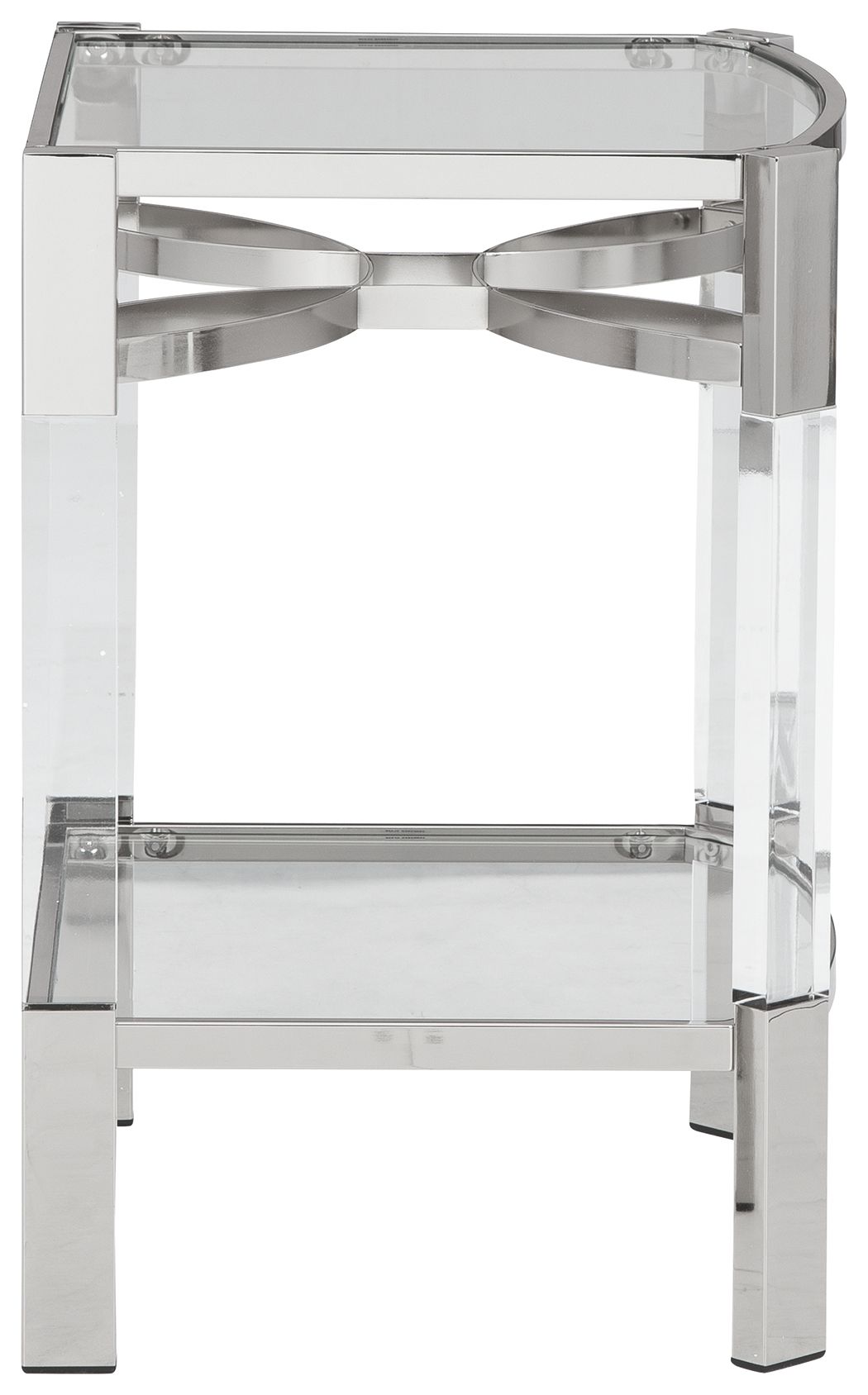 Chaseton - Clear / Silver Finish - Accent Table - Urban Living Furniture (Los Angeles, CA)