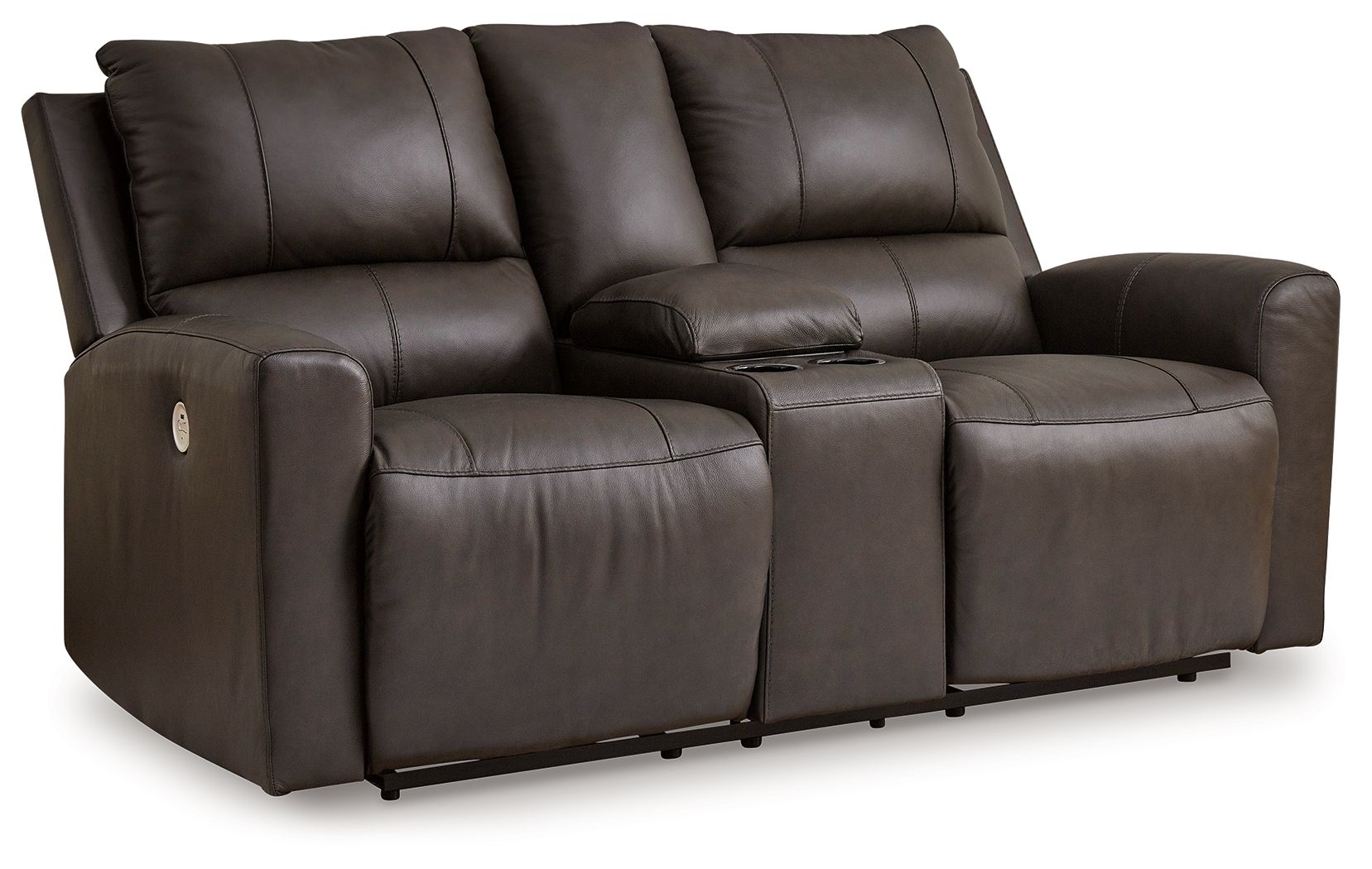 Boxmere - Storm - Dbl Power Reclining Loveseat with Console - Urban Living Furniture (Los Angeles, CA)
