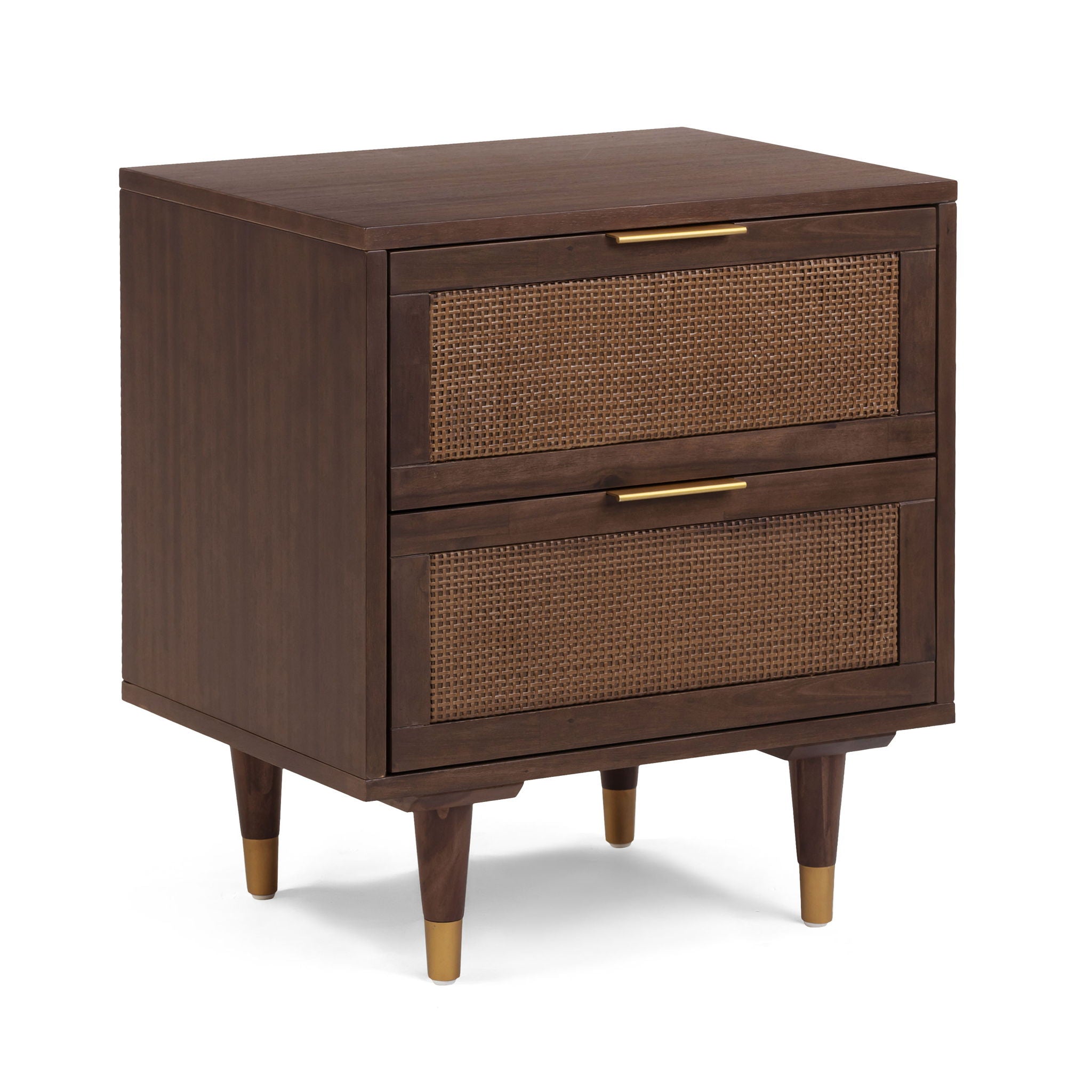 Sierra - 2-Drawer Nightstand - Dark Chocolate Brown