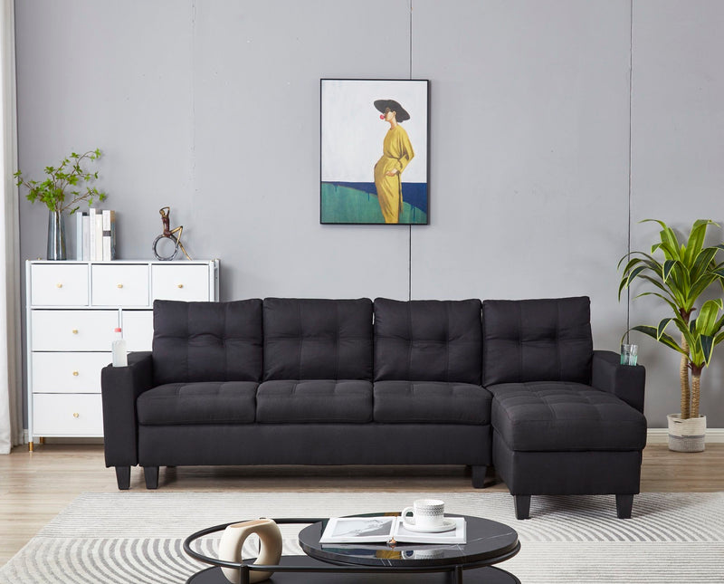 2 Piece Upholstered Cozy Comfortable Sectional